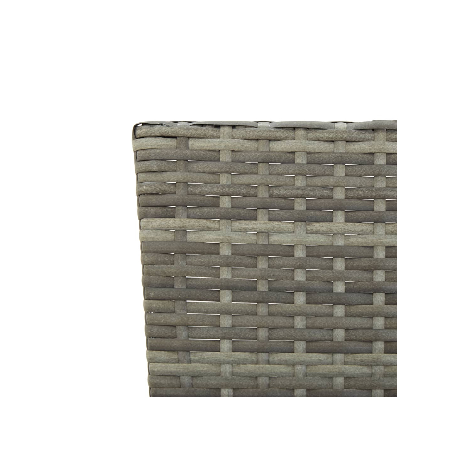 vidaXL Patio Bench with Cushions 69.3" Gray Poly Rattan