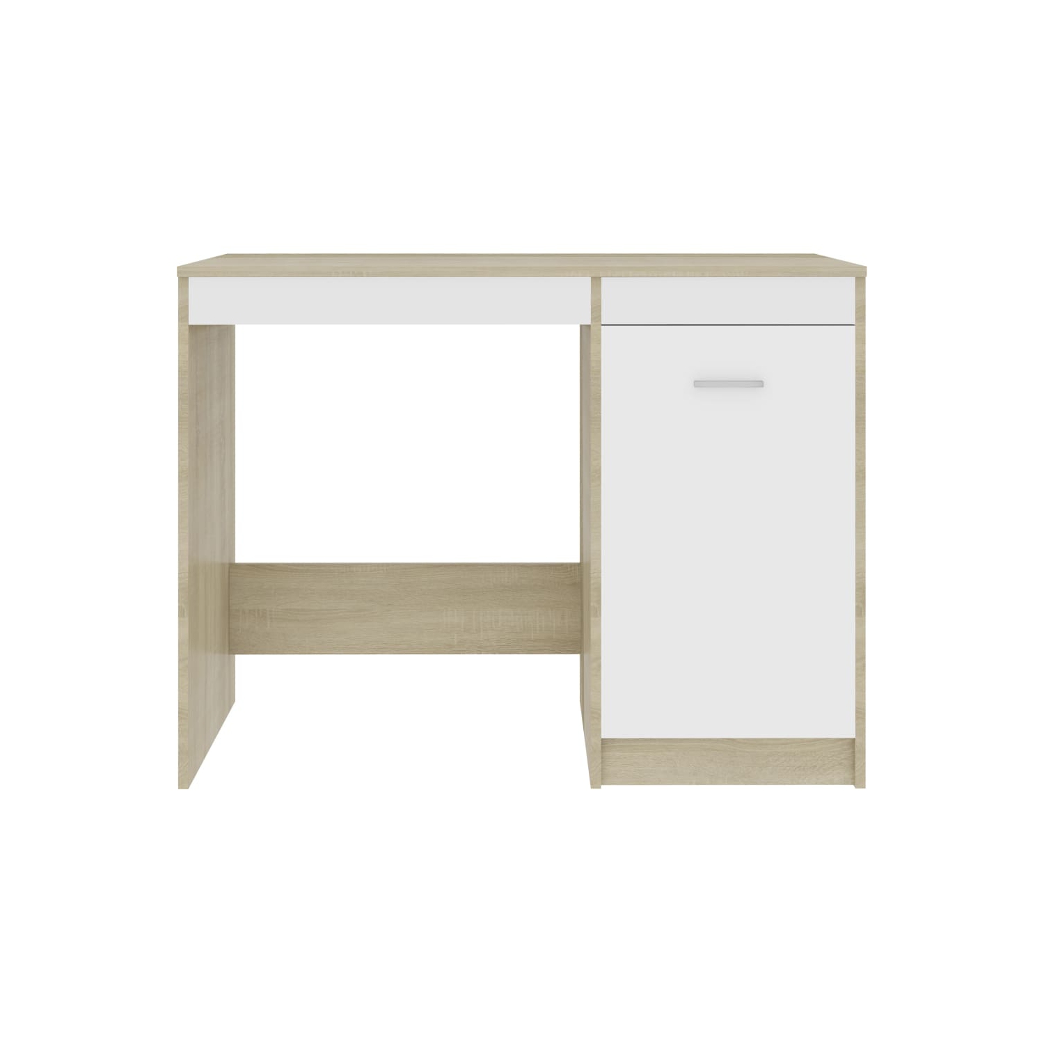 vidaXL Desk Gray 39.4"x19.7"x29.9" Chipboard