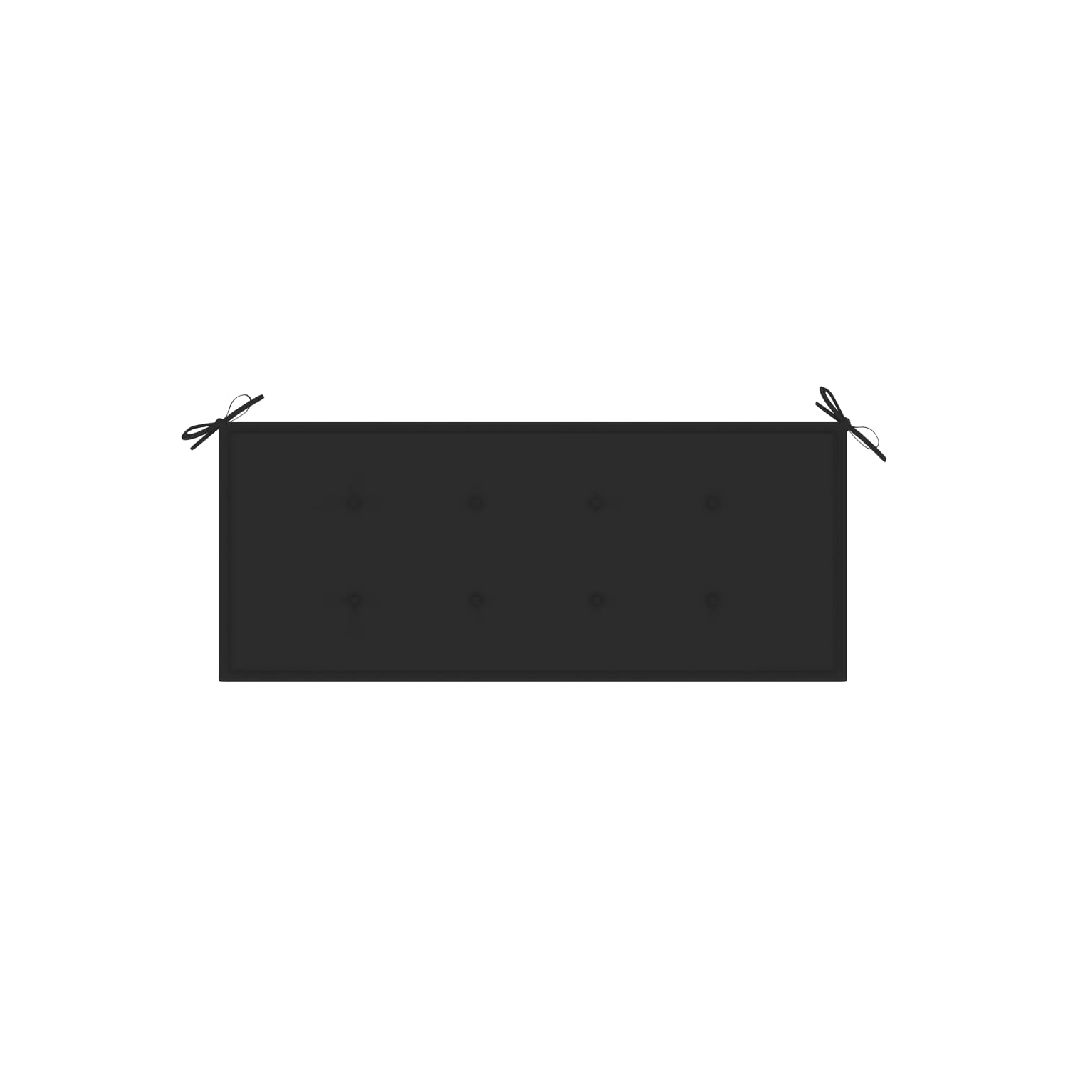 vidaXL Stacking Patio Bench with Cushion 50.6" Solid Teak Wood