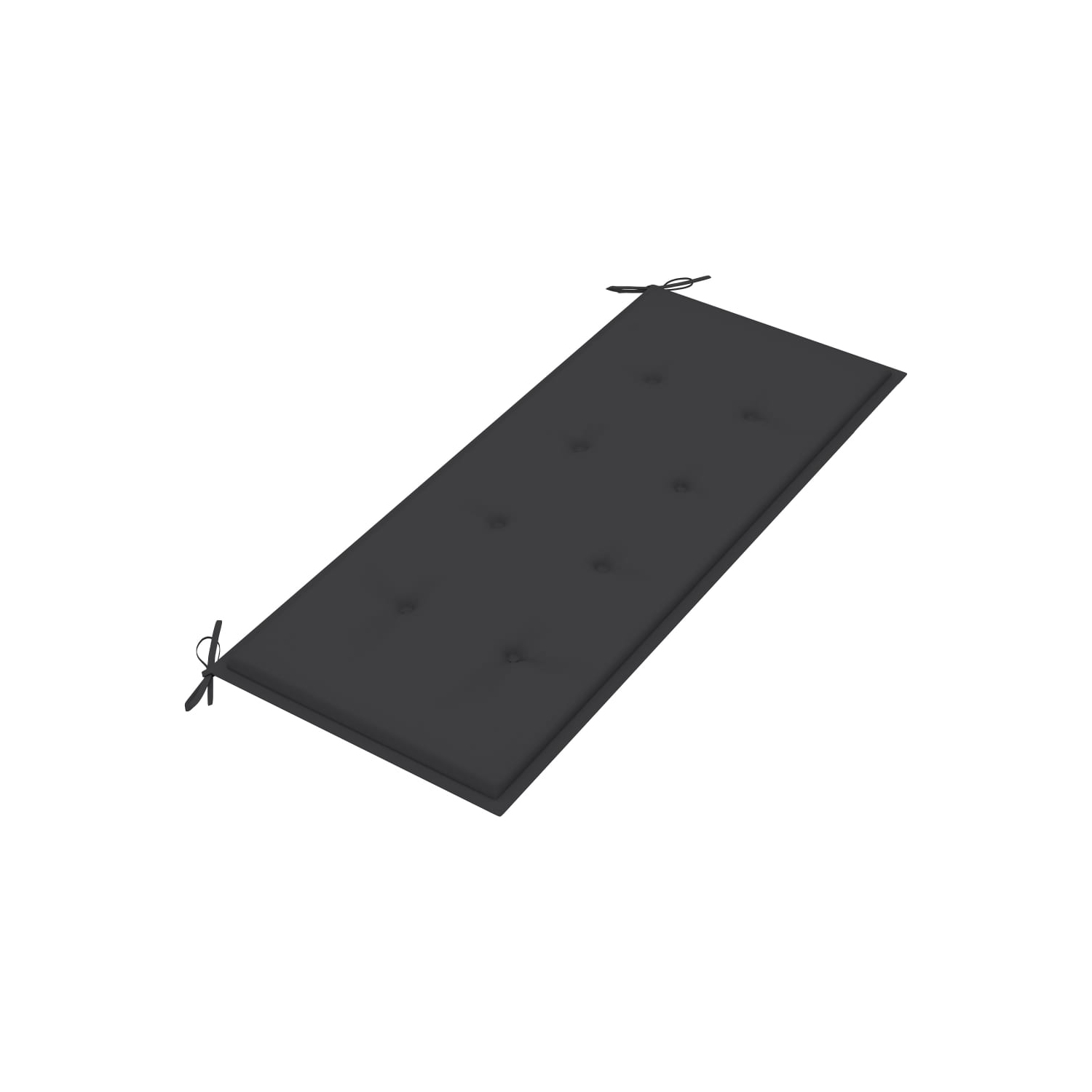 vidaXL Stacking Patio Bench with Cushion 50.6" Solid Teak Wood