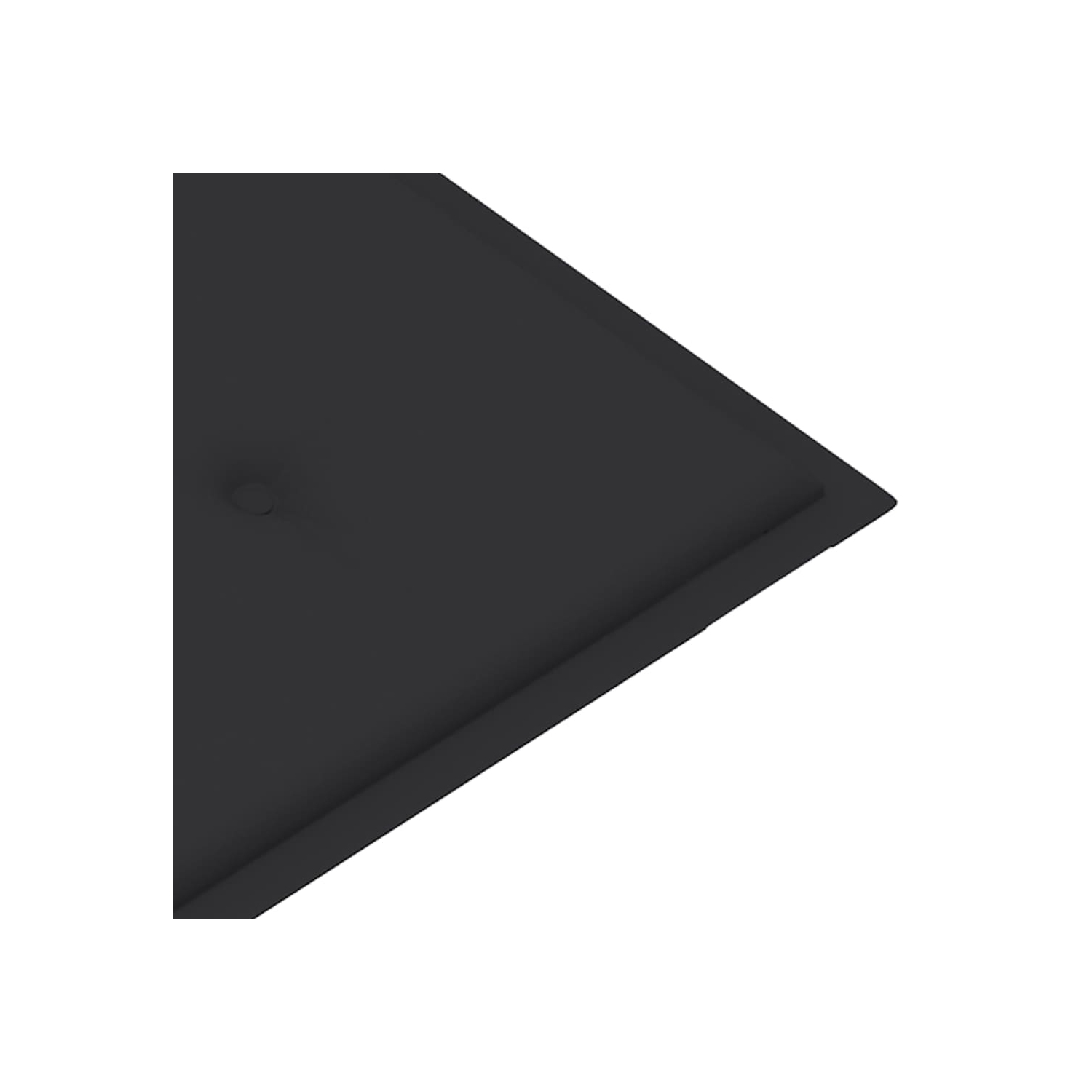 vidaXL Stacking Patio Bench with Cushion 50.6" Solid Teak Wood