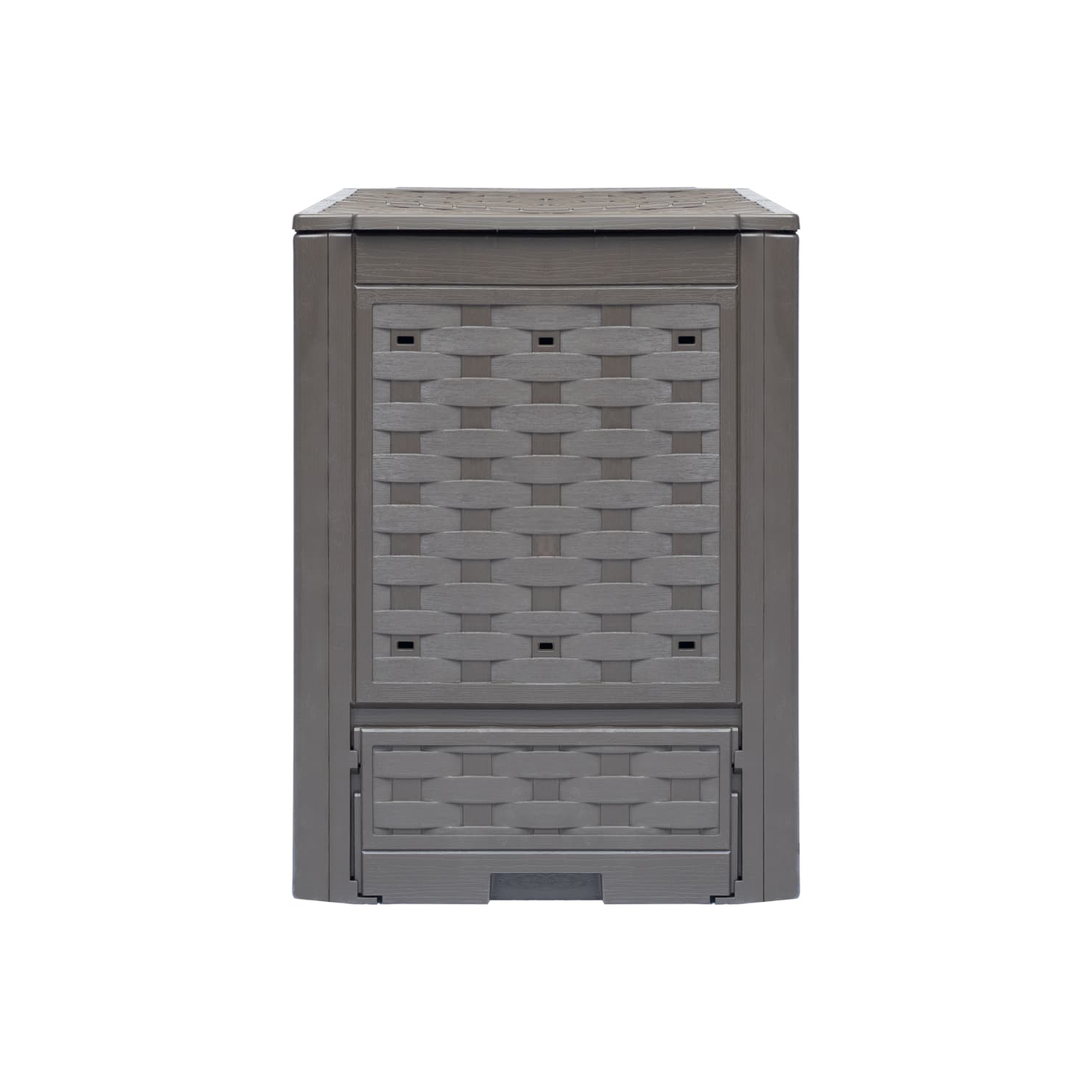 vidaXL Garden Composters 2 pcs Brown 23.6"x23.6"x32.7" 158.5 gal