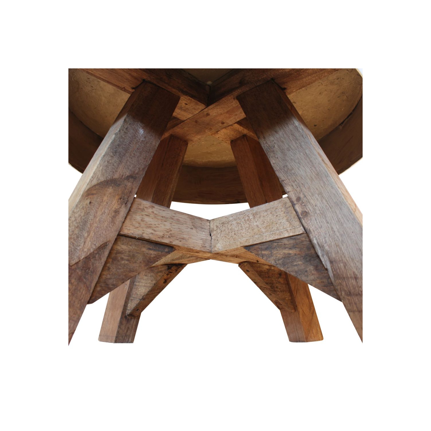 vidaXL Coffee Table Solid Reclaimed Wood 23.6"x17.7" Silver