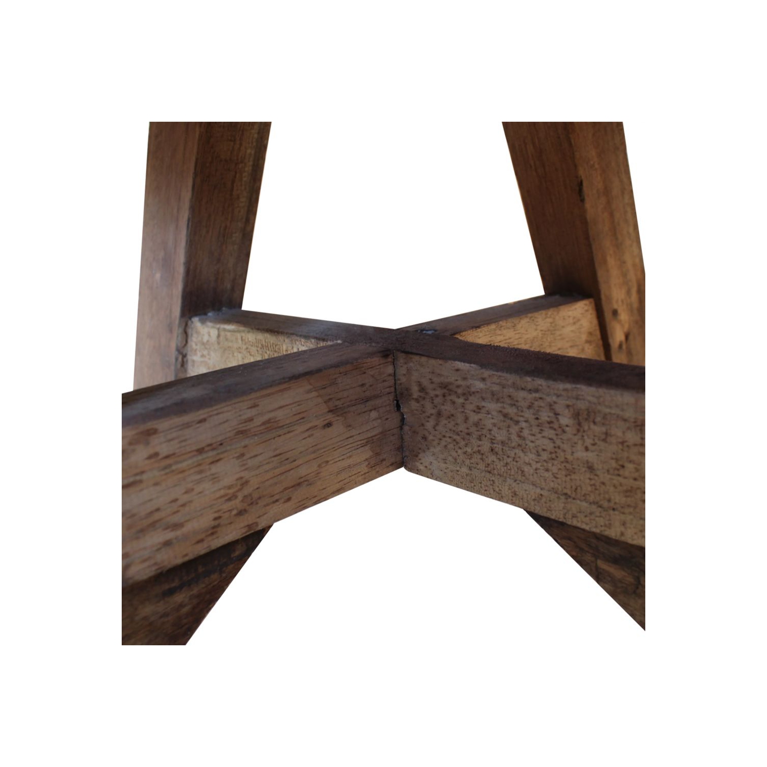 vidaXL Coffee Table Solid Reclaimed Wood 23.6"x17.7" Silver