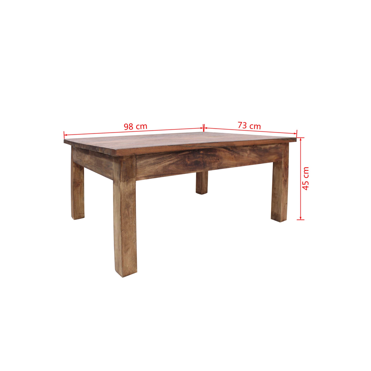 vidaXL Coffee Table Solid Reclaimed Wood 38.6"x28.7"x17.7"