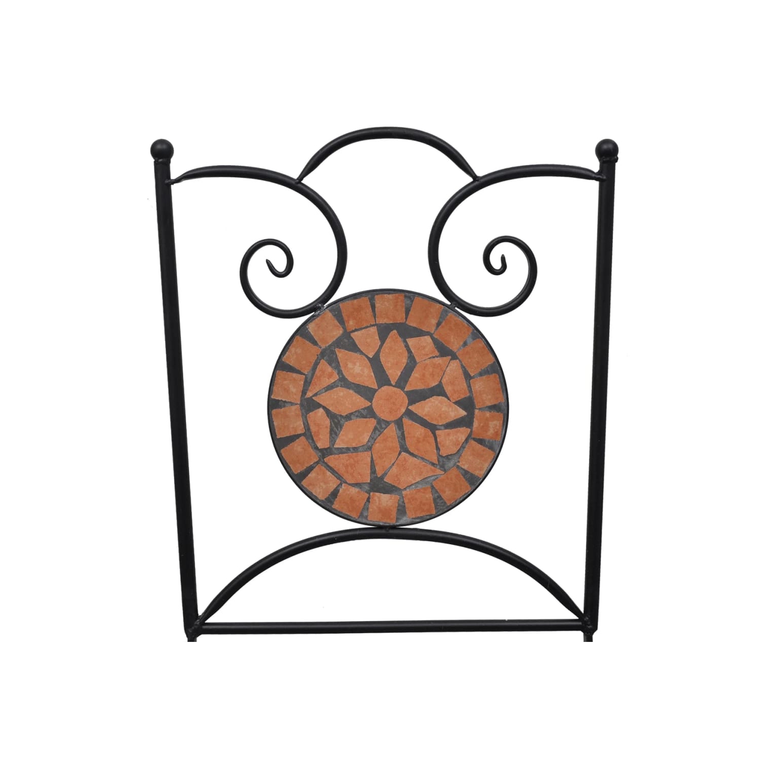 vidaXL Folding Bistro Chairs 2 pcs Ceramic Terracotta