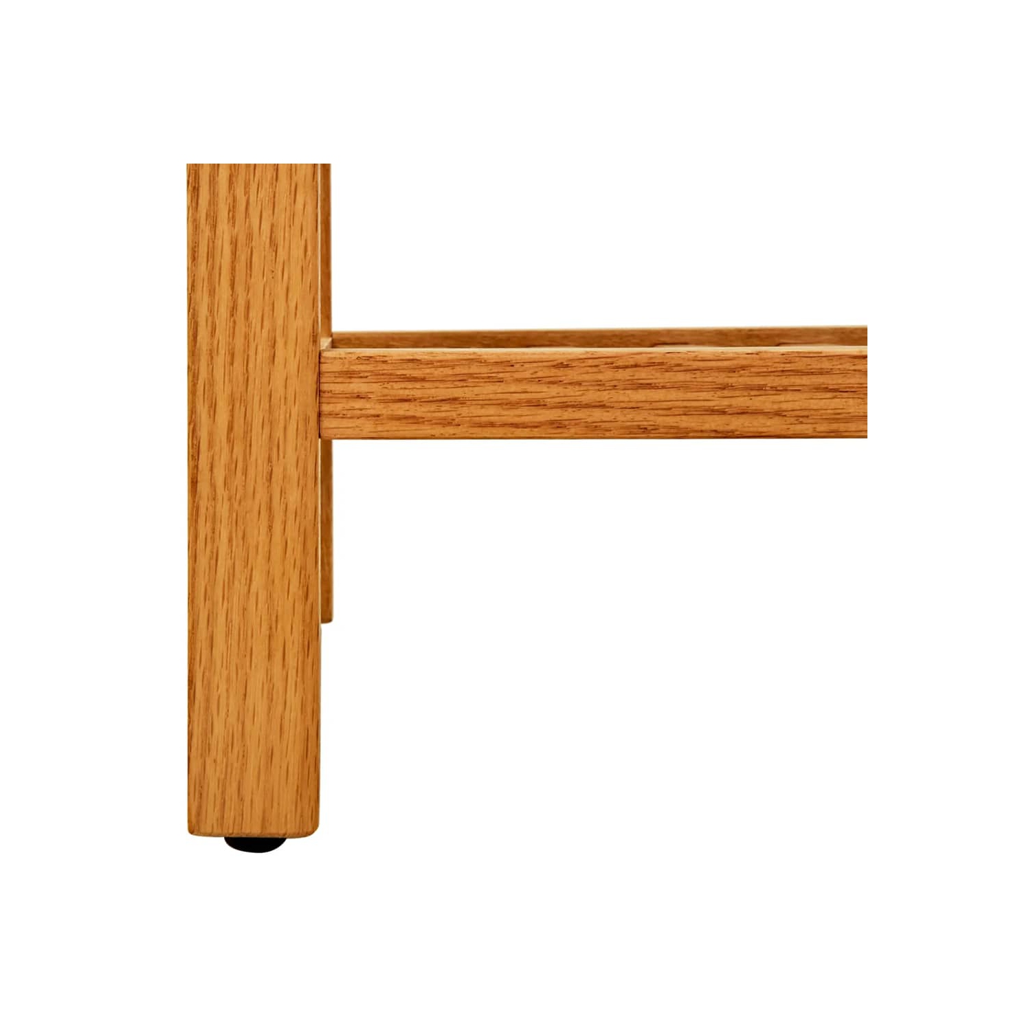 vidaXL Shoe Rack with 5 Shelves 39.3"x10.6"x39.3" Solid Oak Wood