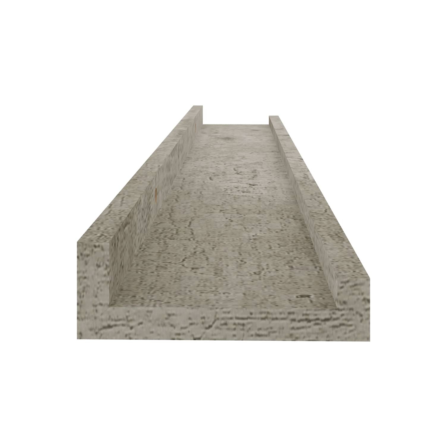 vidaXL Wall Shelves 2 pcs Concrete Gray 23.6"x3.5"x1.2"