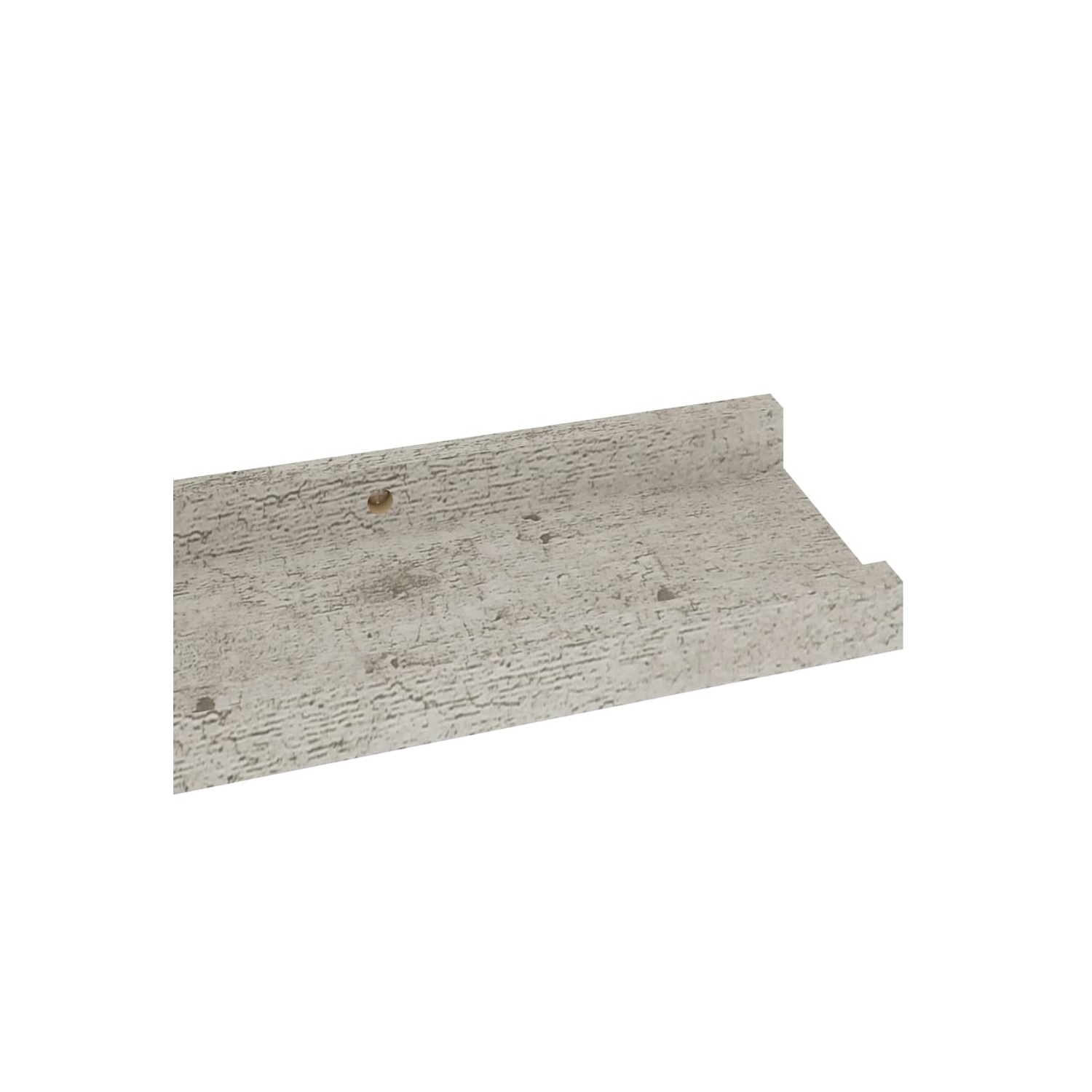 vidaXL Wall Shelves 2 pcs Concrete Gray 23.6"x3.5"x1.2"