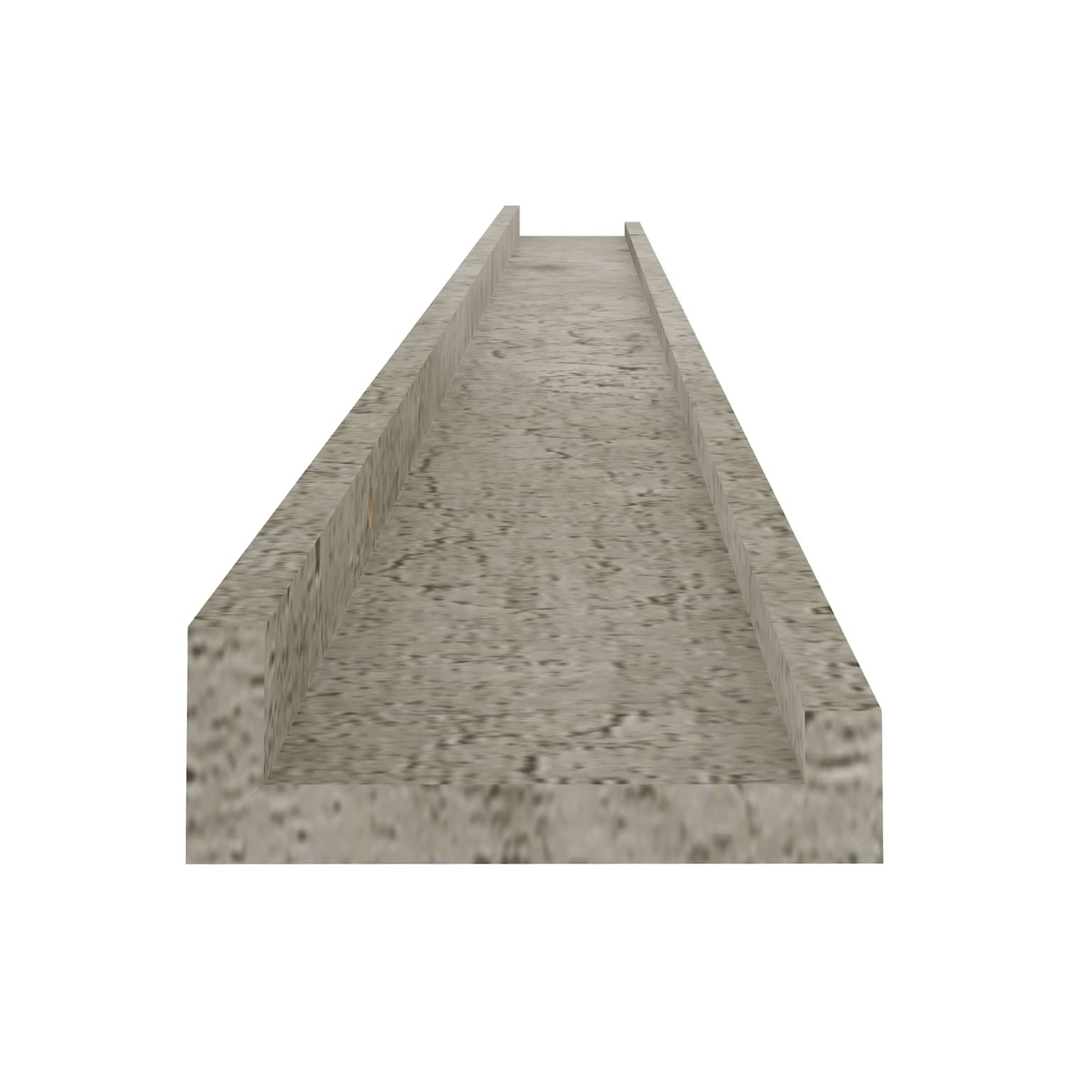 vidaXL Wall Shelves 2 pcs Concrete Gray 45.3"x3.5"x1.2"