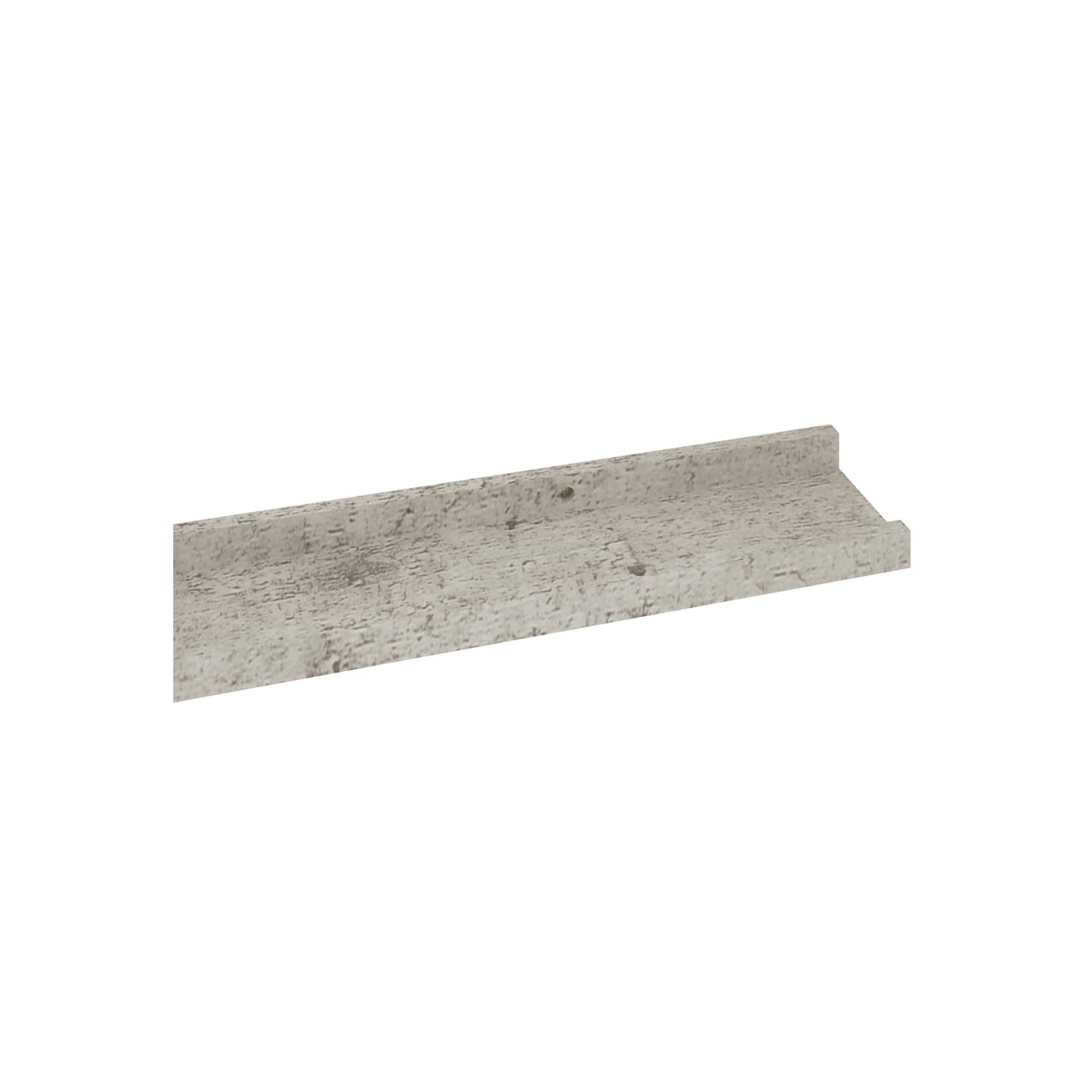 vidaXL Wall Shelves 2 pcs Concrete Gray 45.3"x3.5"x1.2"
