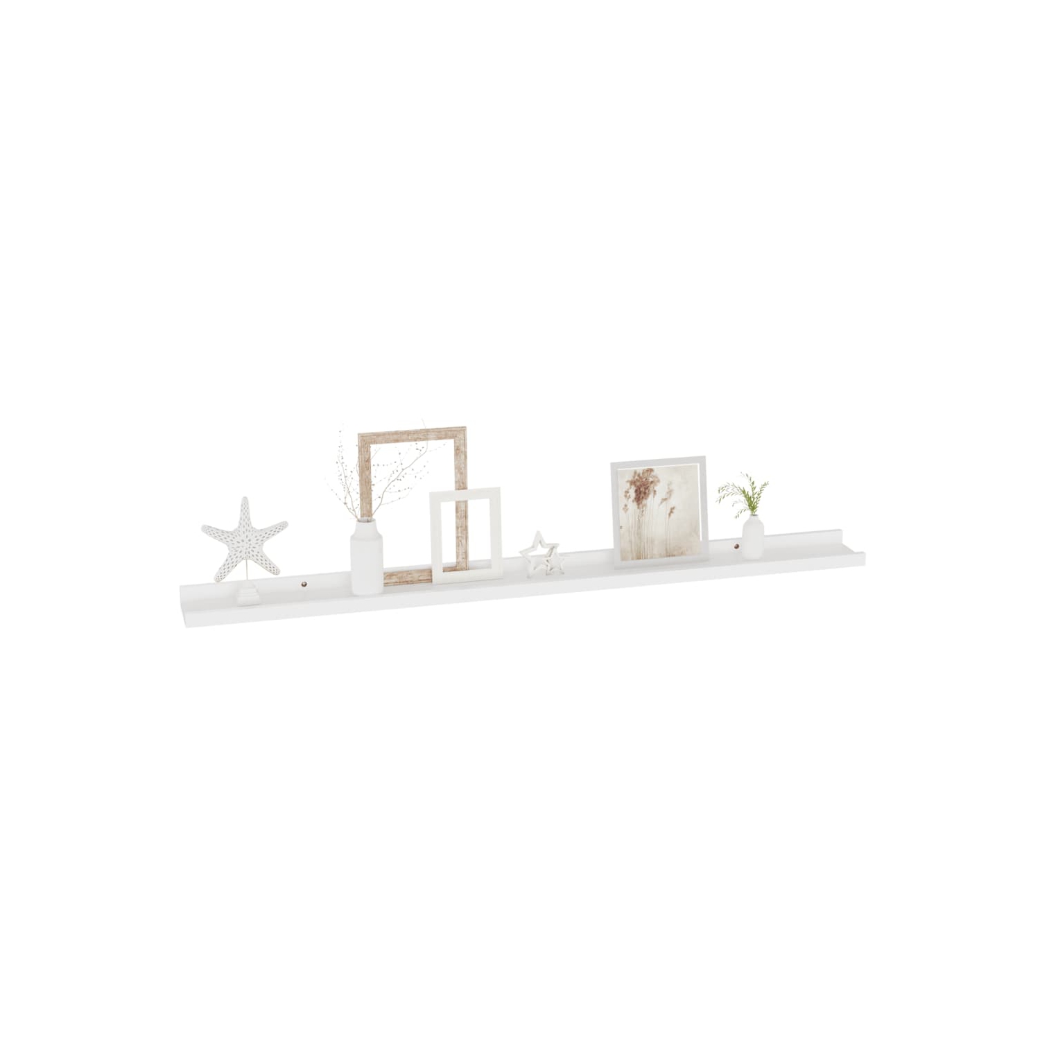 vidaXL Wall Shelves 4 pcs White 39.4"x3.5"x1.2"