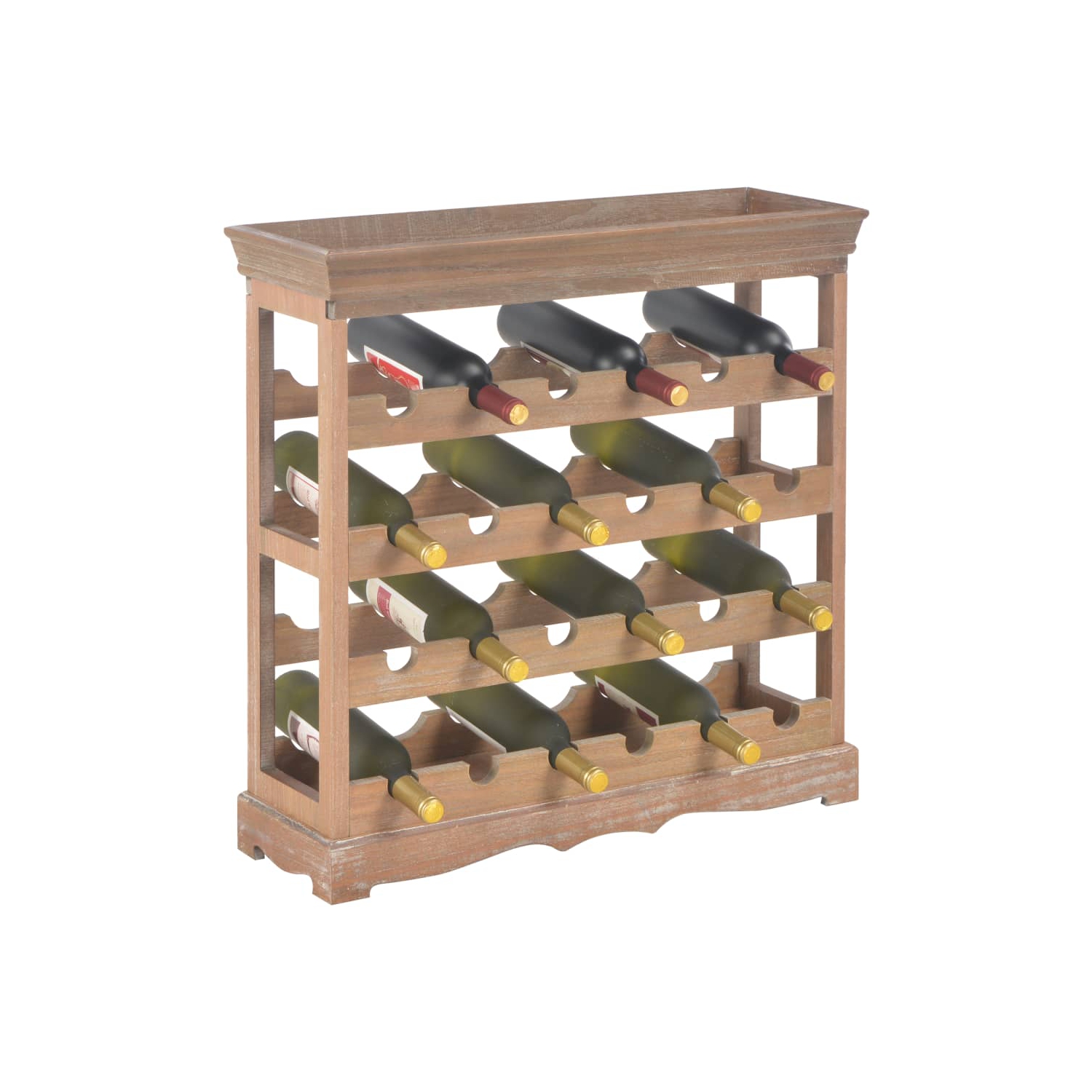 vidaXL Wine Cabinet Brown 27.6"x8.9"x27.8" MDF
