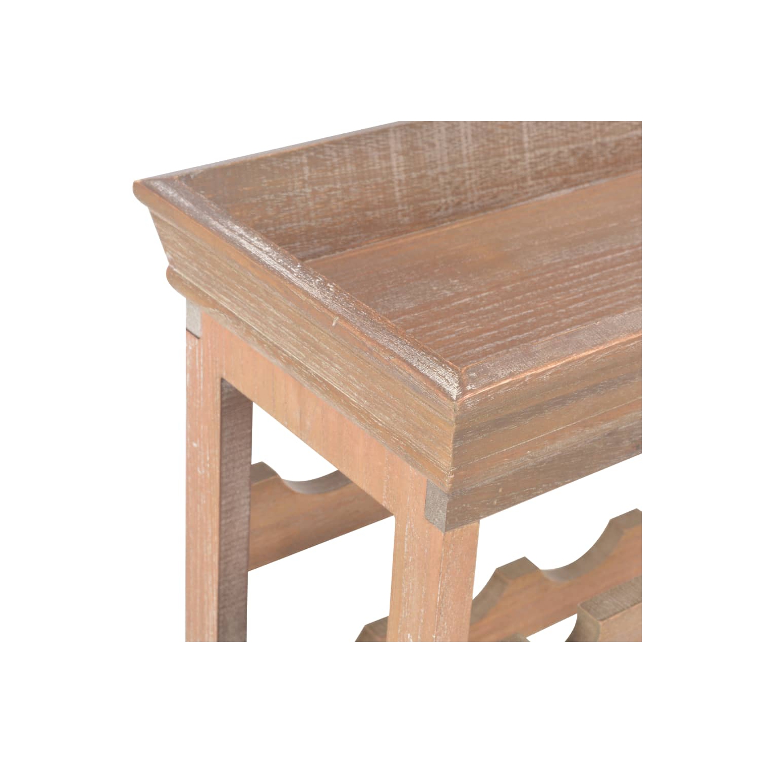 vidaXL Wine Cabinet Brown 27.6"x8.9"x27.8" MDF