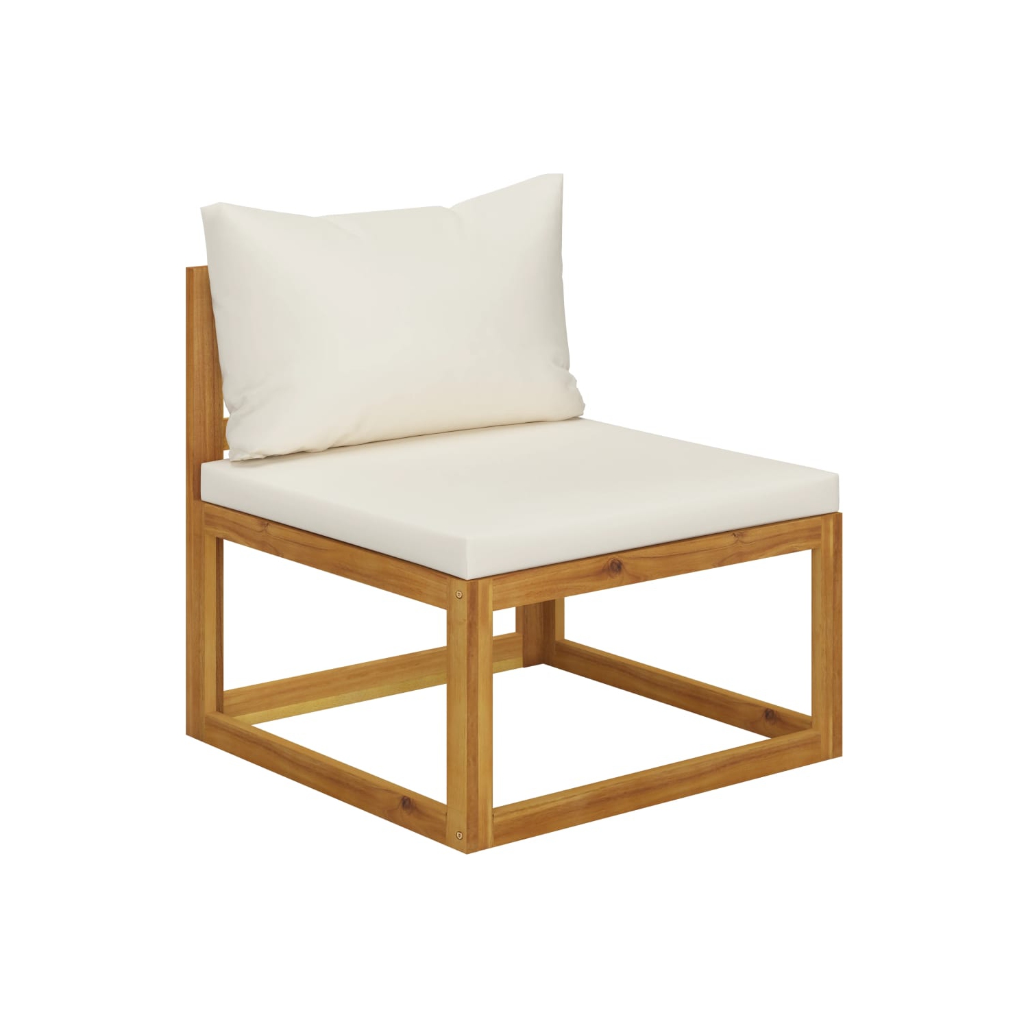 vidaXL 2 Piece Patio Sofa Set with Cushion Solid Acacia Wood