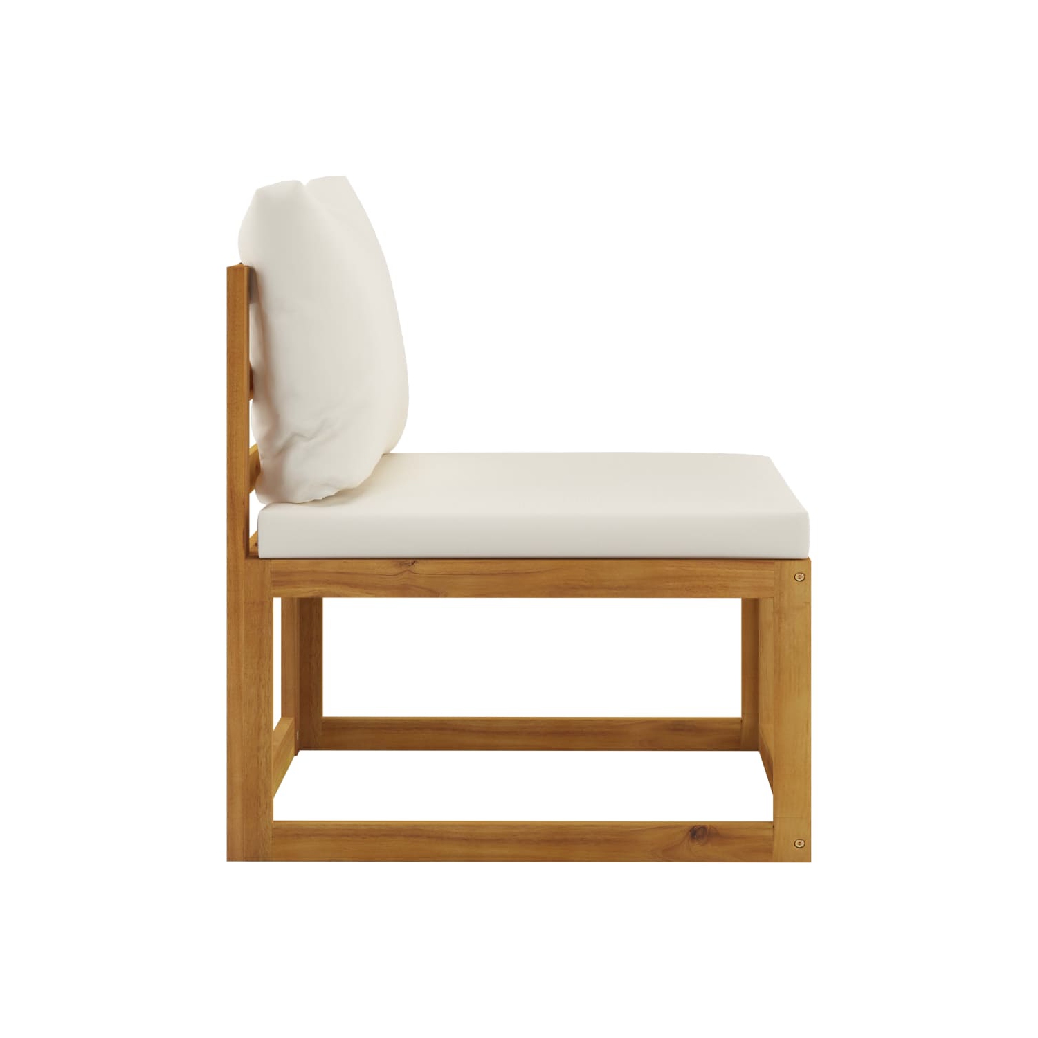 vidaXL 2 Piece Patio Sofa Set with Cushion Solid Acacia Wood