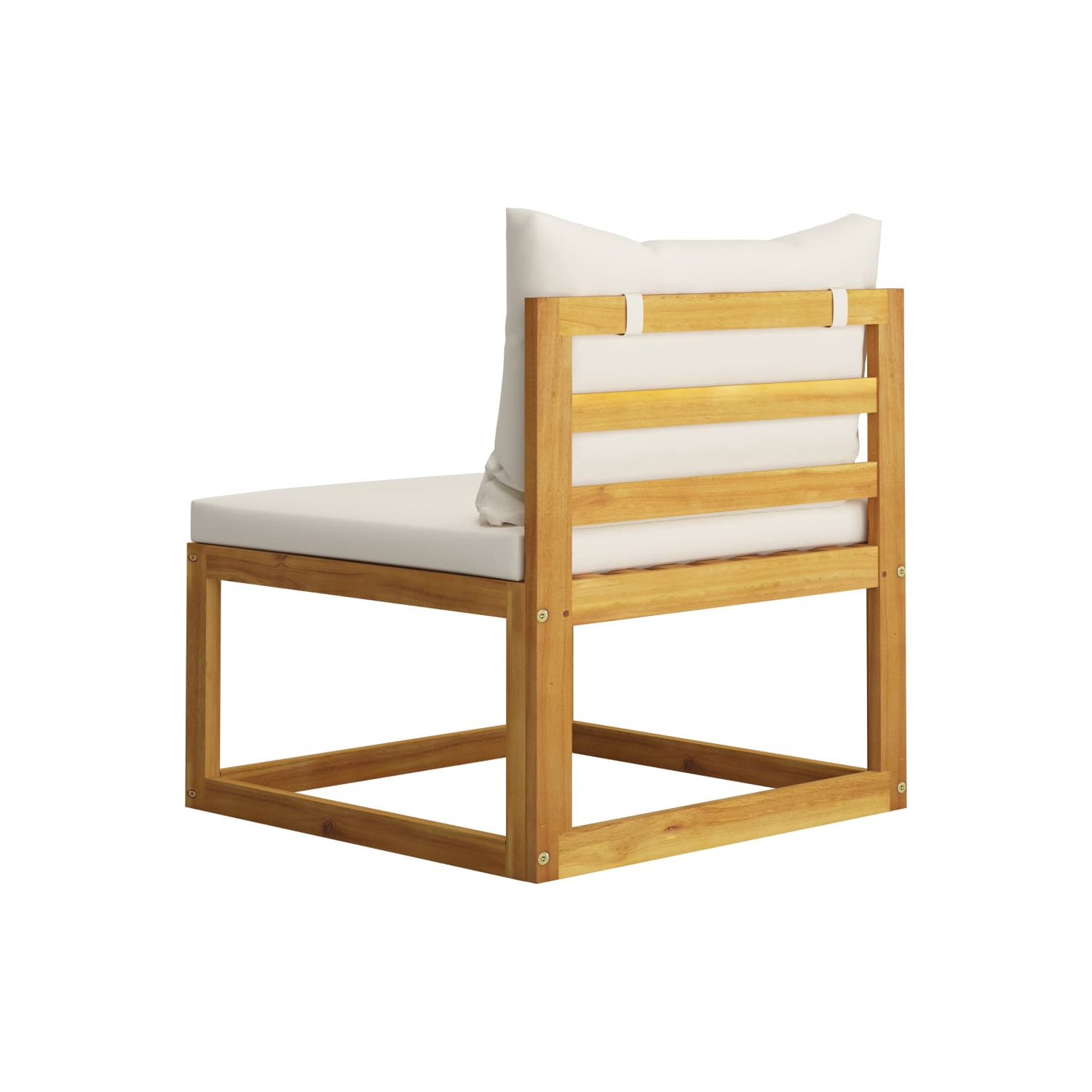 vidaXL 2 Piece Patio Sofa Set with Cushion Solid Acacia Wood