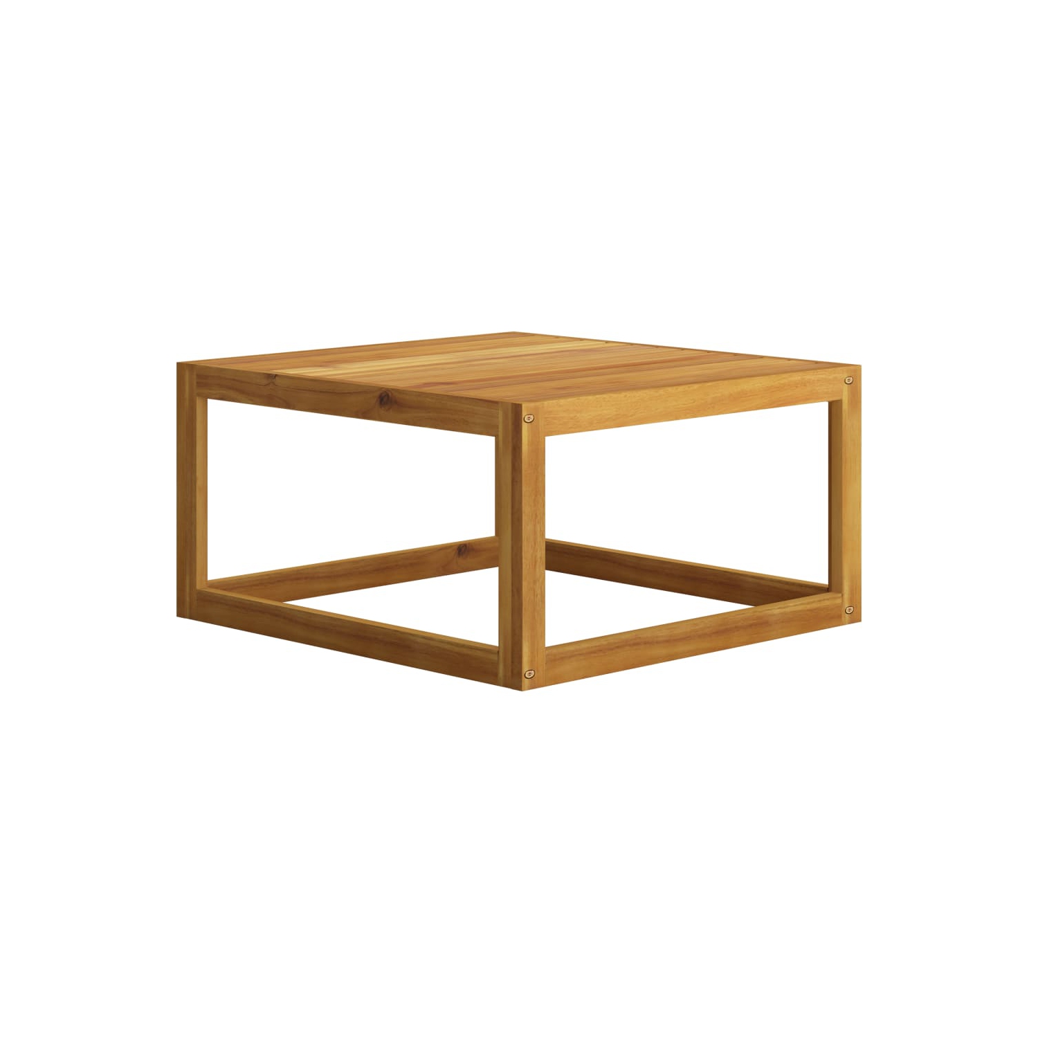 vidaXL 2 Piece Patio Sofa Set with Cushion Solid Acacia Wood