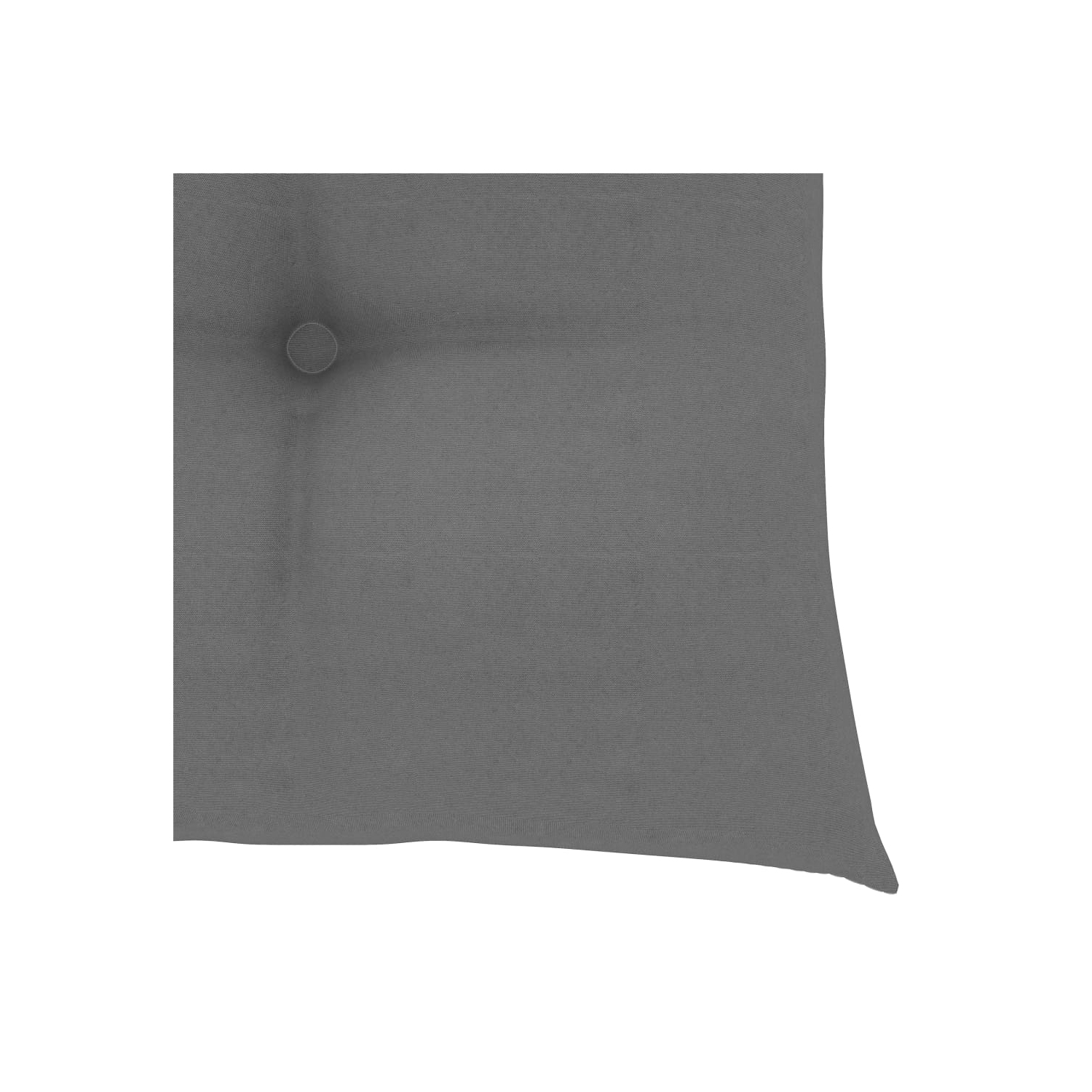 Chaise berçante VidaXL en teck massif avec coussin gris