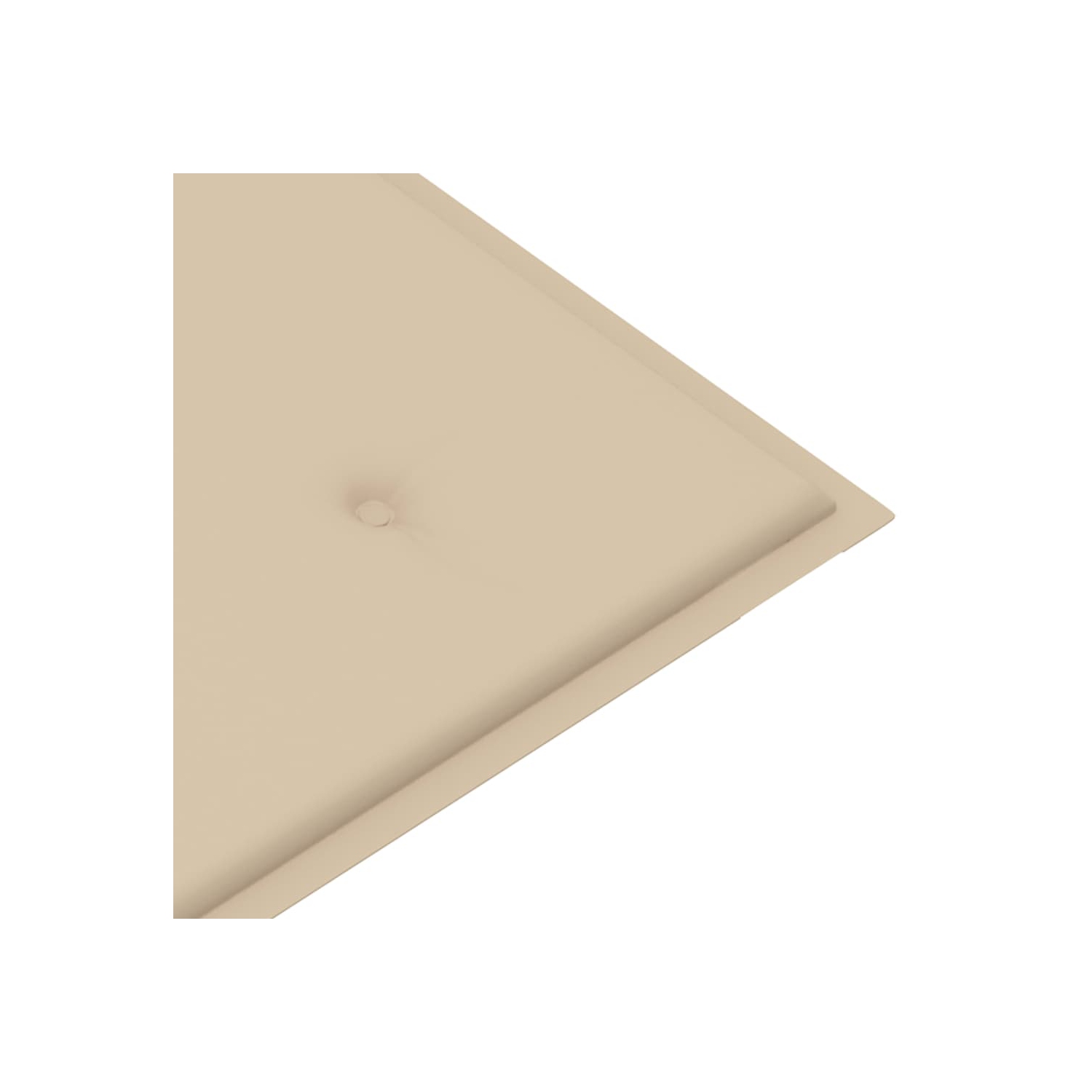 vidaXL Stacking Patio Bench with Cushion 50.6" Solid Teak Wood