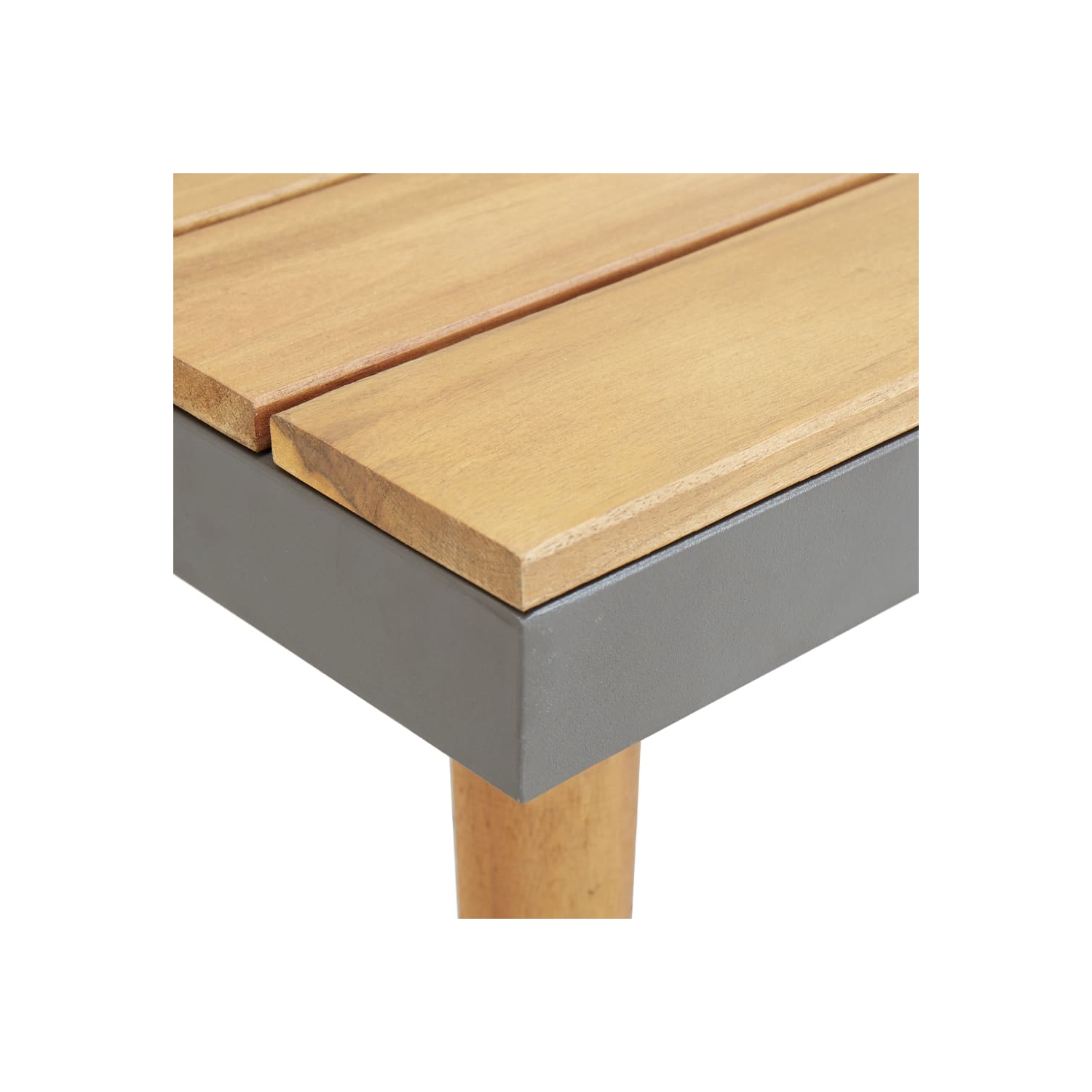 vidaXL 7-Seater Patio Lounge Set with Cushions Solid Acacia Wood Brown