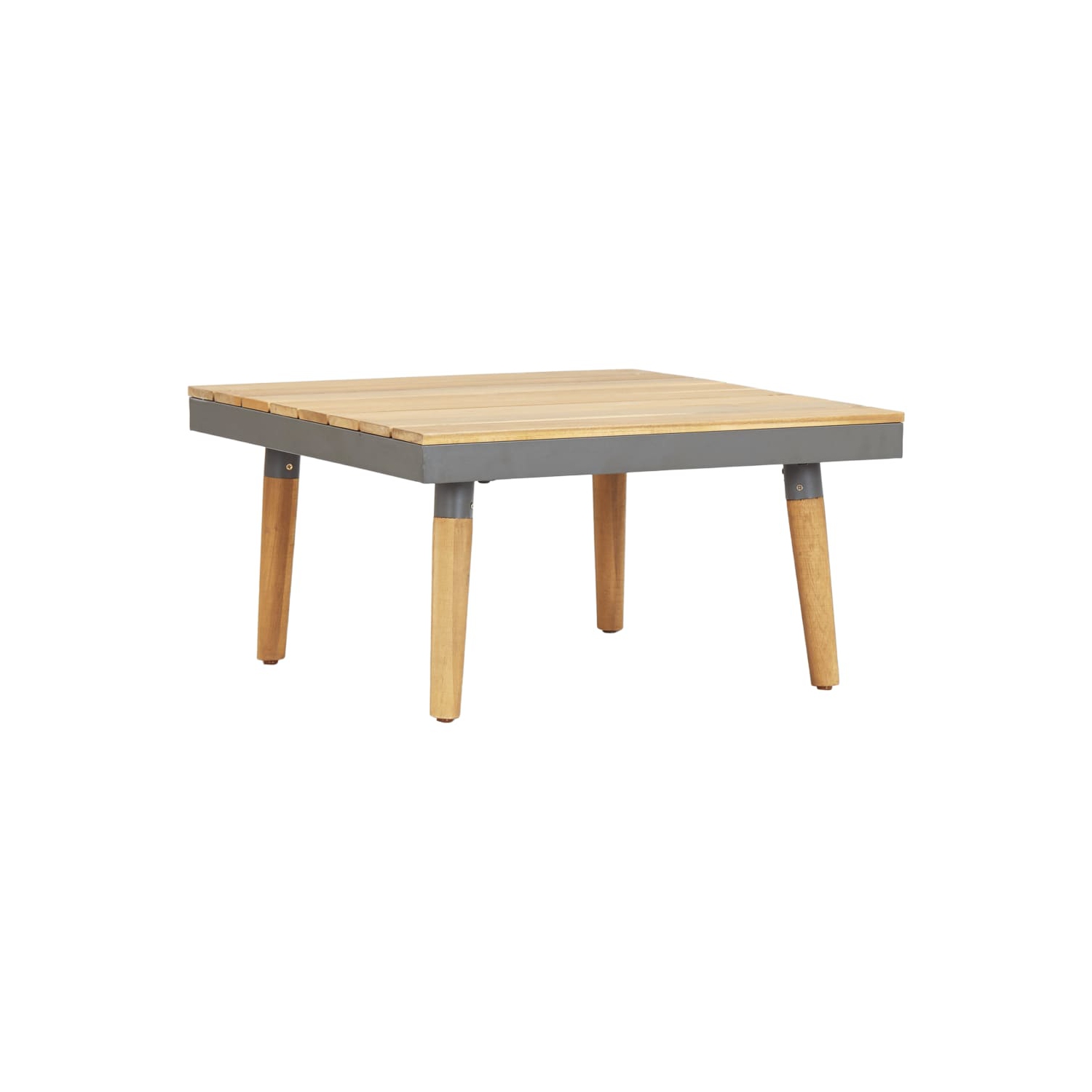 vidaXL 7-Seater Patio Lounge Set with Cushions Solid Acacia Wood Brown