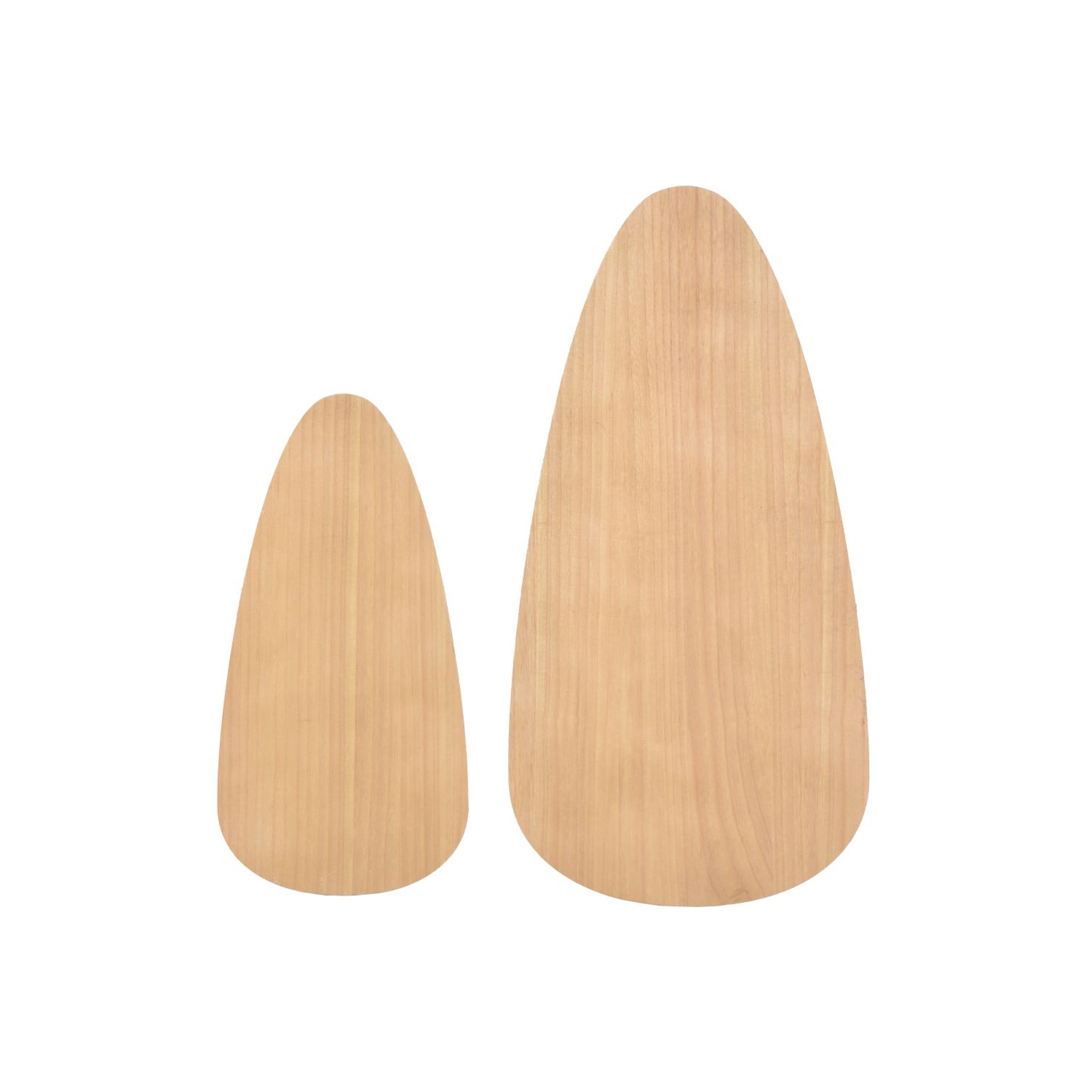 Ensemble de 2 tables basses en bois massif brun de VIDAXL