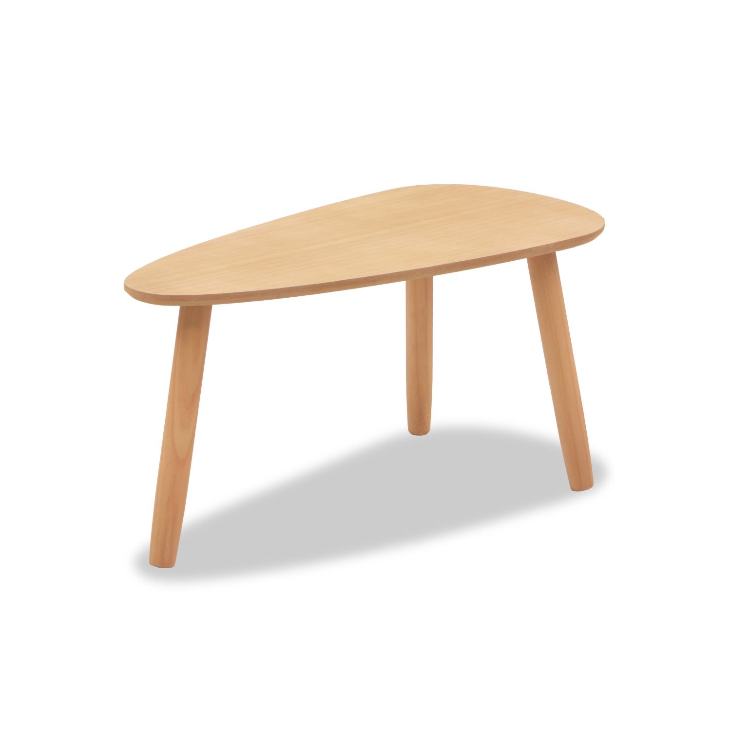 Ensemble de 2 tables basses en bois massif brun de VIDAXL