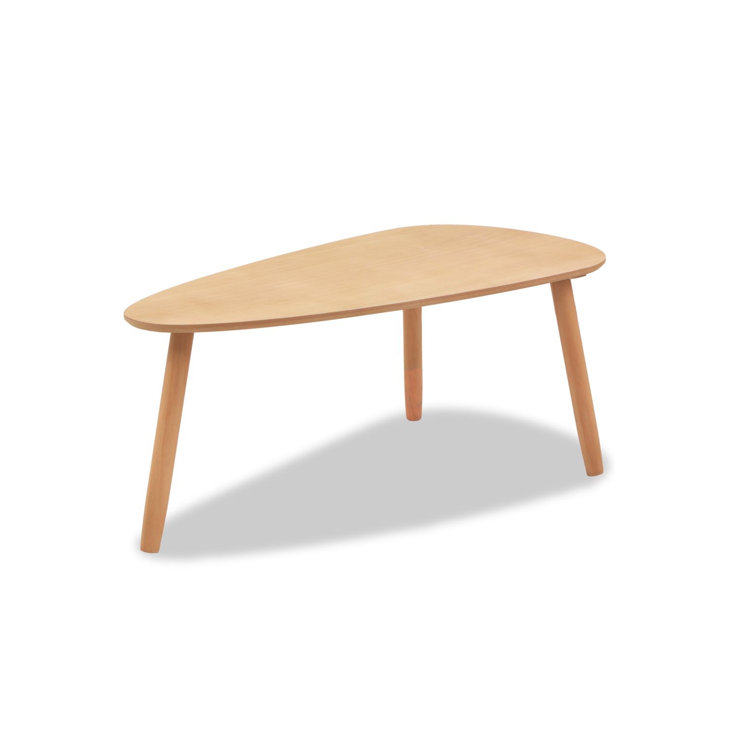 Ensemble de 2 tables basses en bois massif brun de VIDAXL