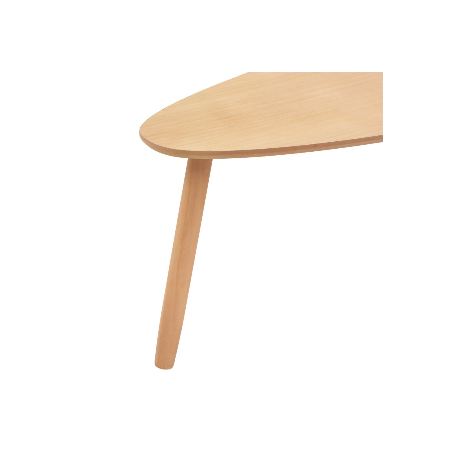 Ensemble de 2 tables basses en bois massif brun de VIDAXL