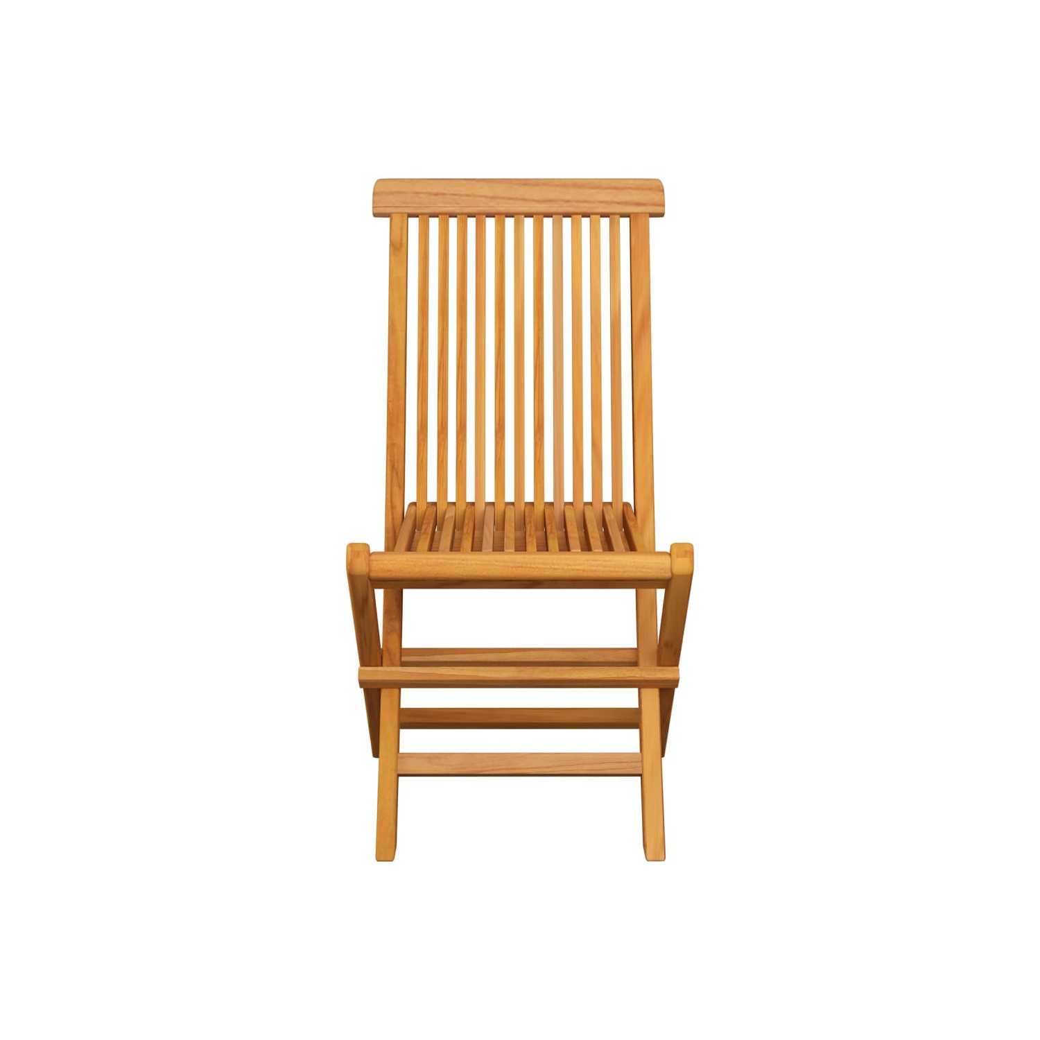 vidaXL Folding Patio Chairs 8 pcs Solid Teak Wood