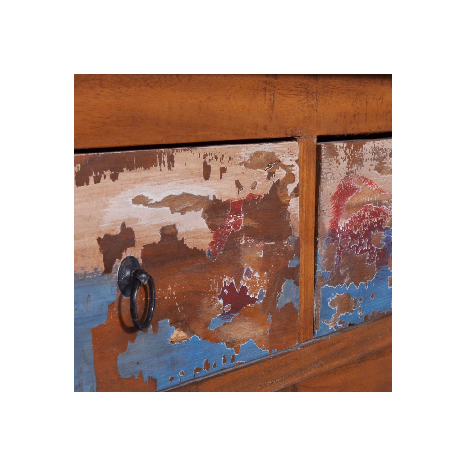 vidaXL TV Cabinet 43.3"x13.8"x15.7" Reclaimed Teak Wood