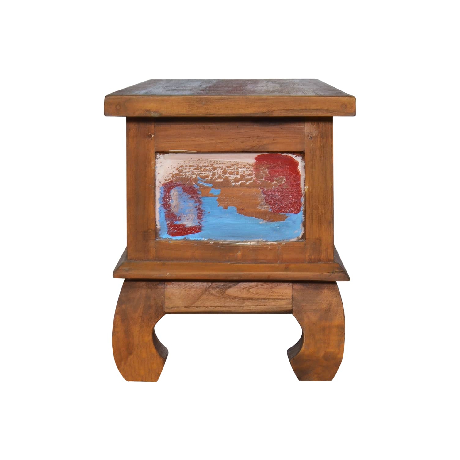 vidaXL TV Cabinet 43.3"x13.8"x15.7" Reclaimed Teak Wood