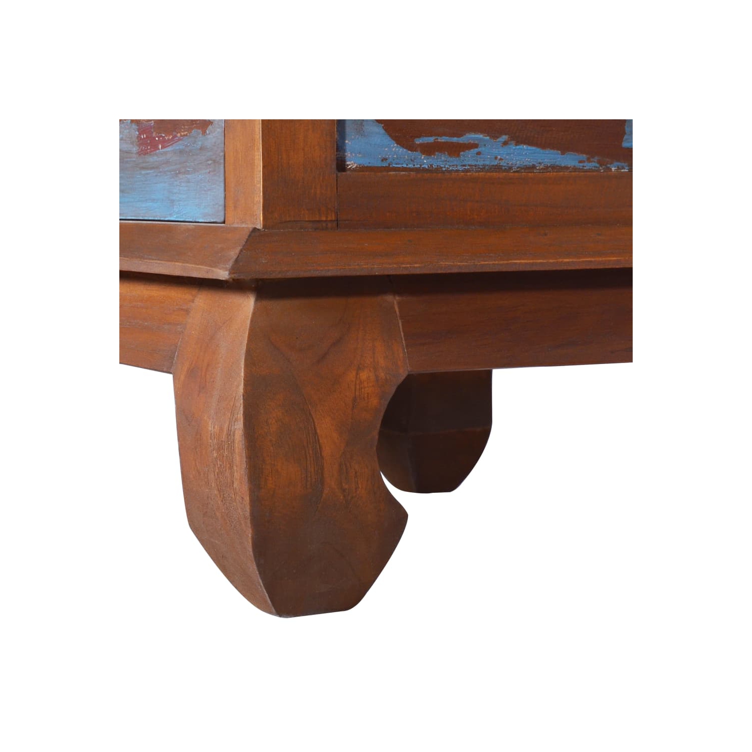 vidaXL TV Cabinet 43.3"x13.8"x15.7" Reclaimed Teak Wood