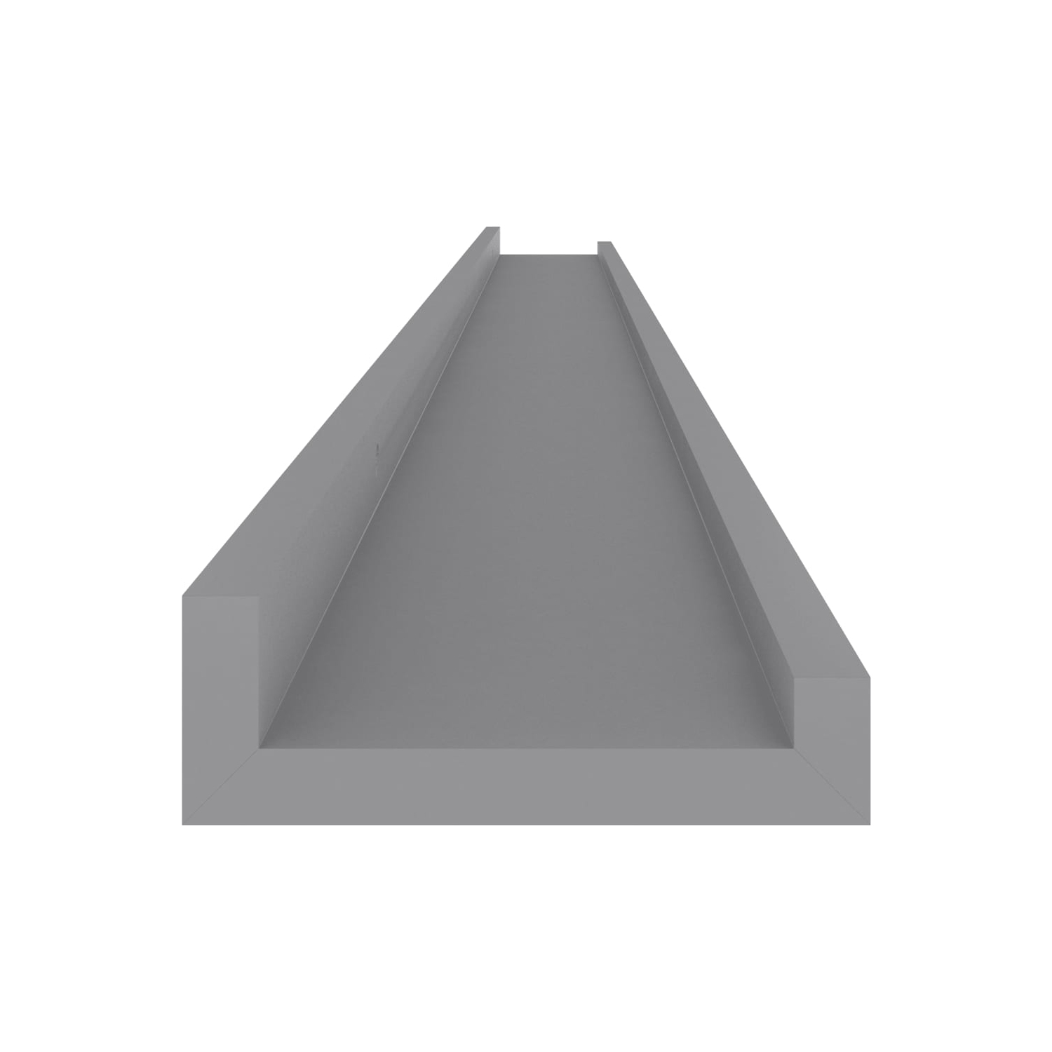 vidaXL Wall Shelves 2 pcs Gray 45.3"x3.5"x1.2"