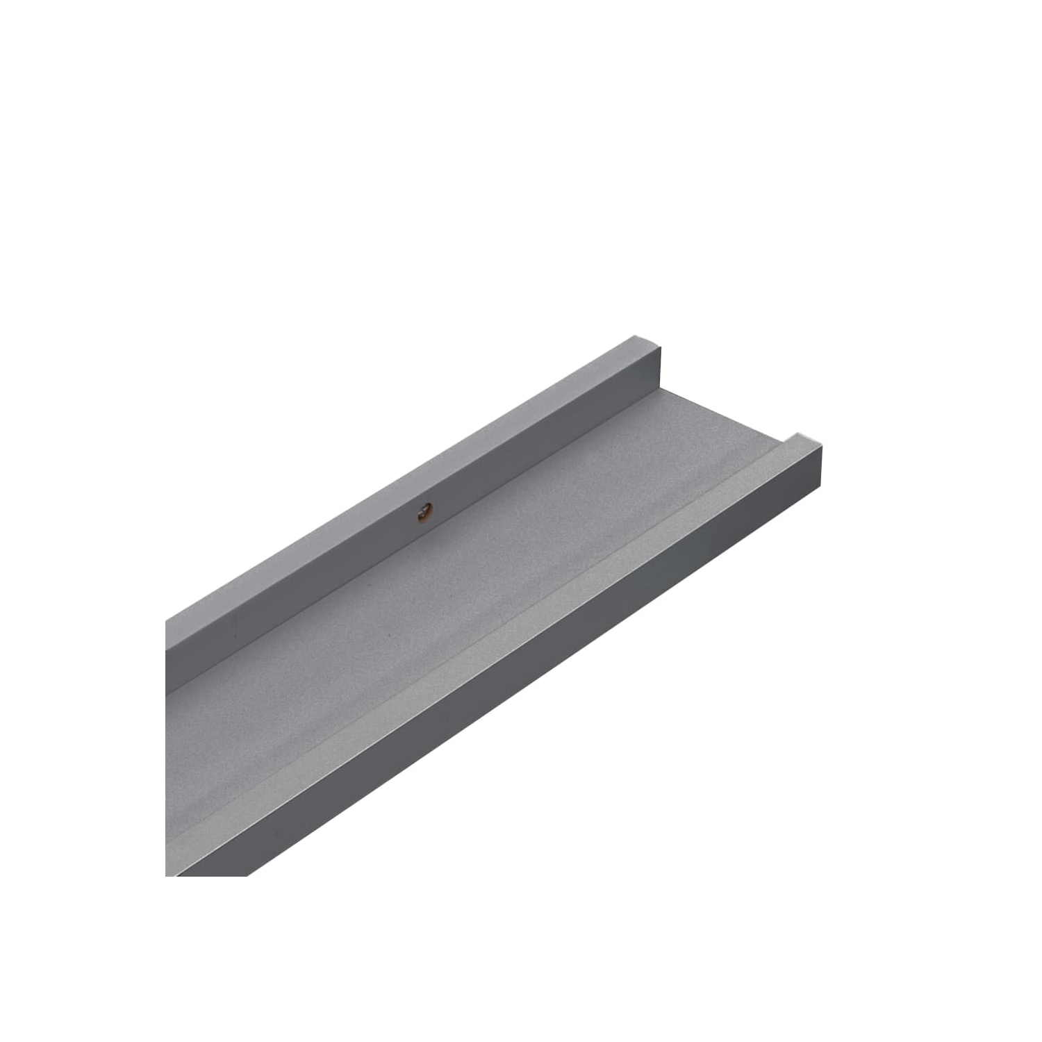 vidaXL Wall Shelves 4 pcs Gray 45.3"x3.5"x1.2"