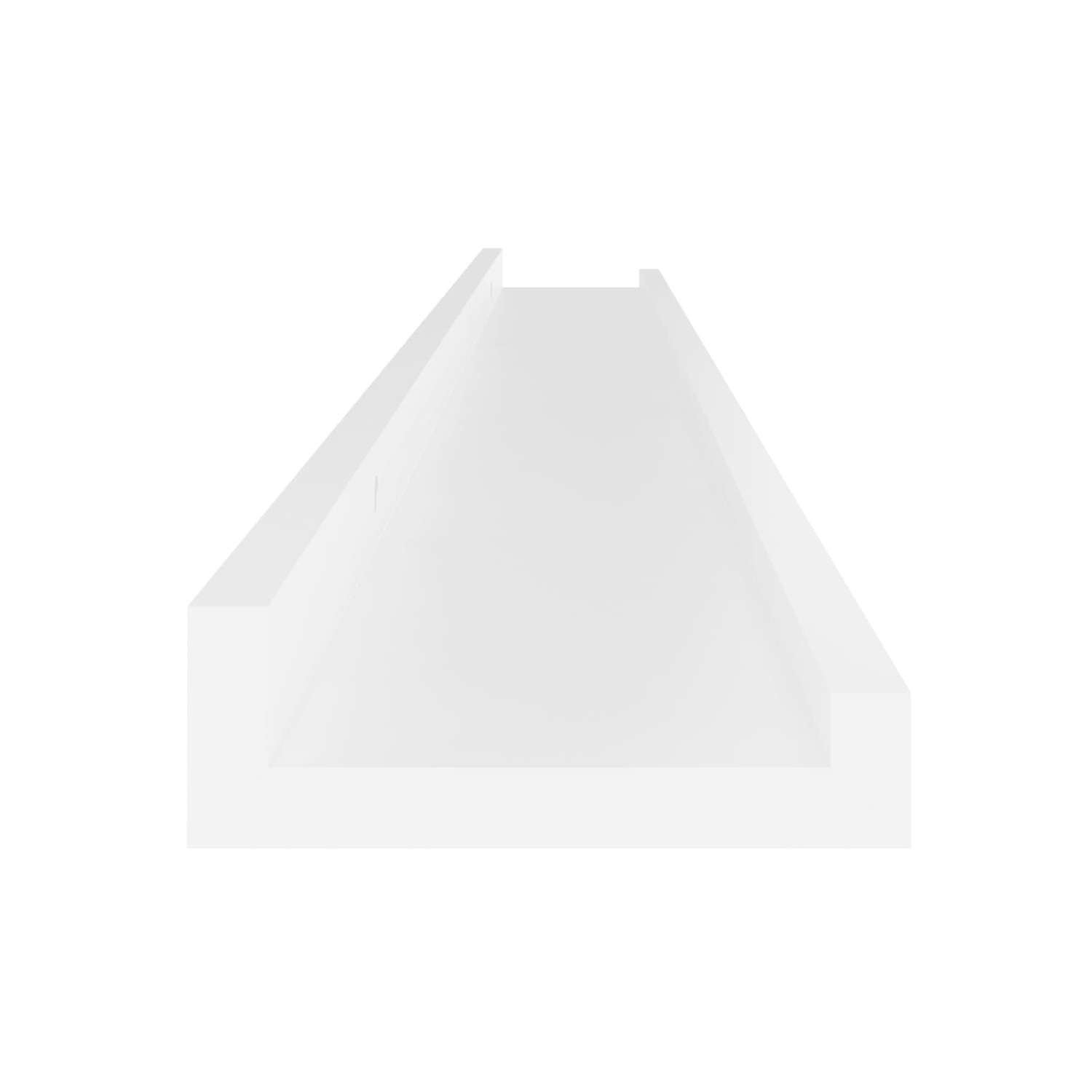 vidaXL Wall Shelves 2 pcs White 39.4"x3.5"x1.2"