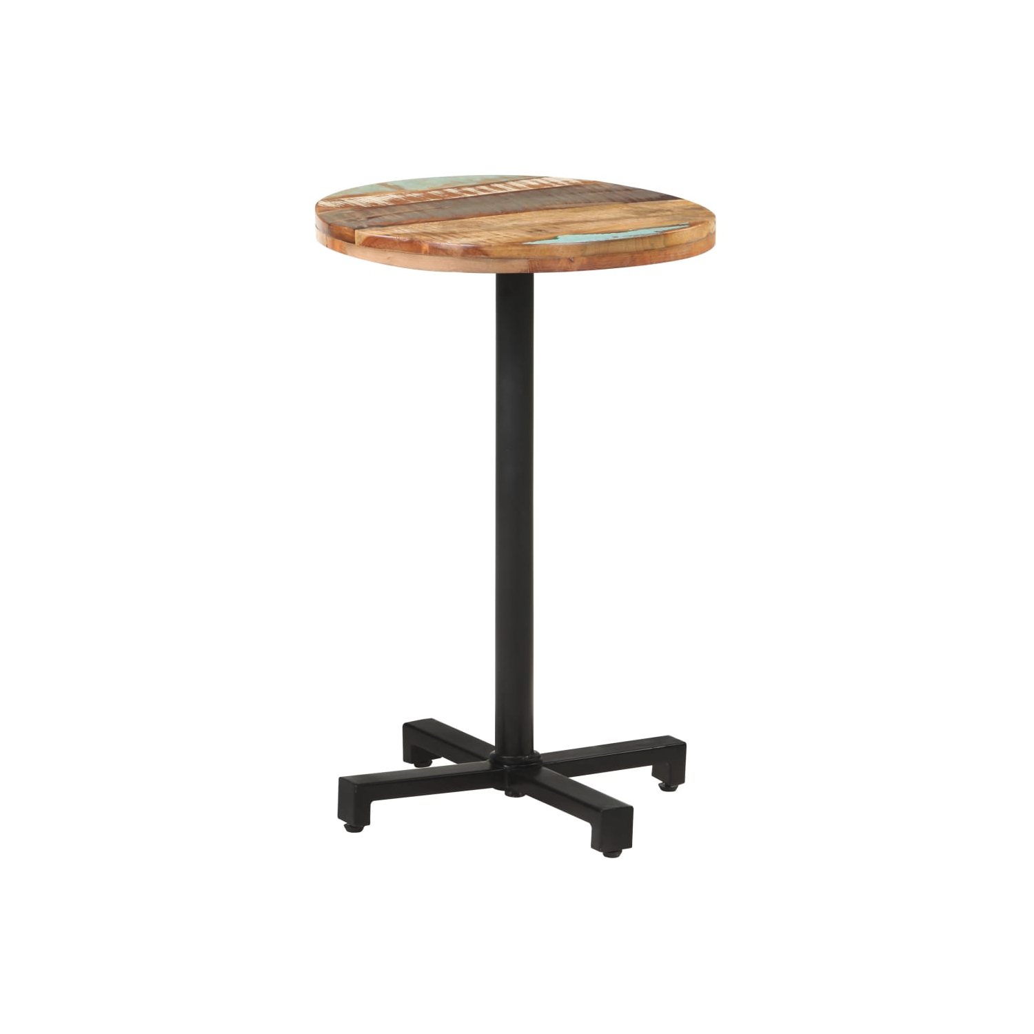 vidaXL Bistro Table Round Ø19.7"x29.5" Solid Reclaimed Wood