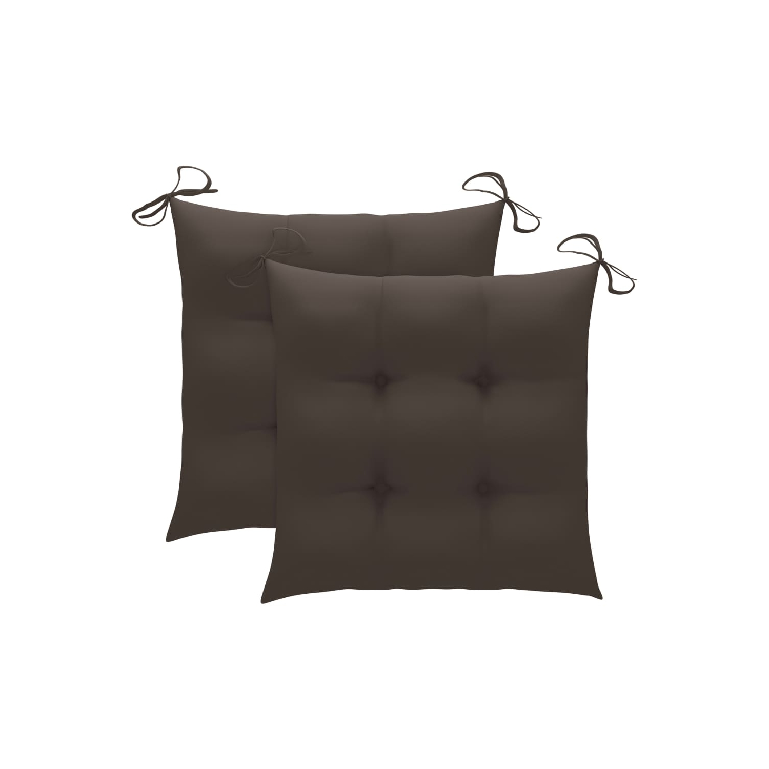 Chaise berçante VidaXL en teck massif avec coussin taupe