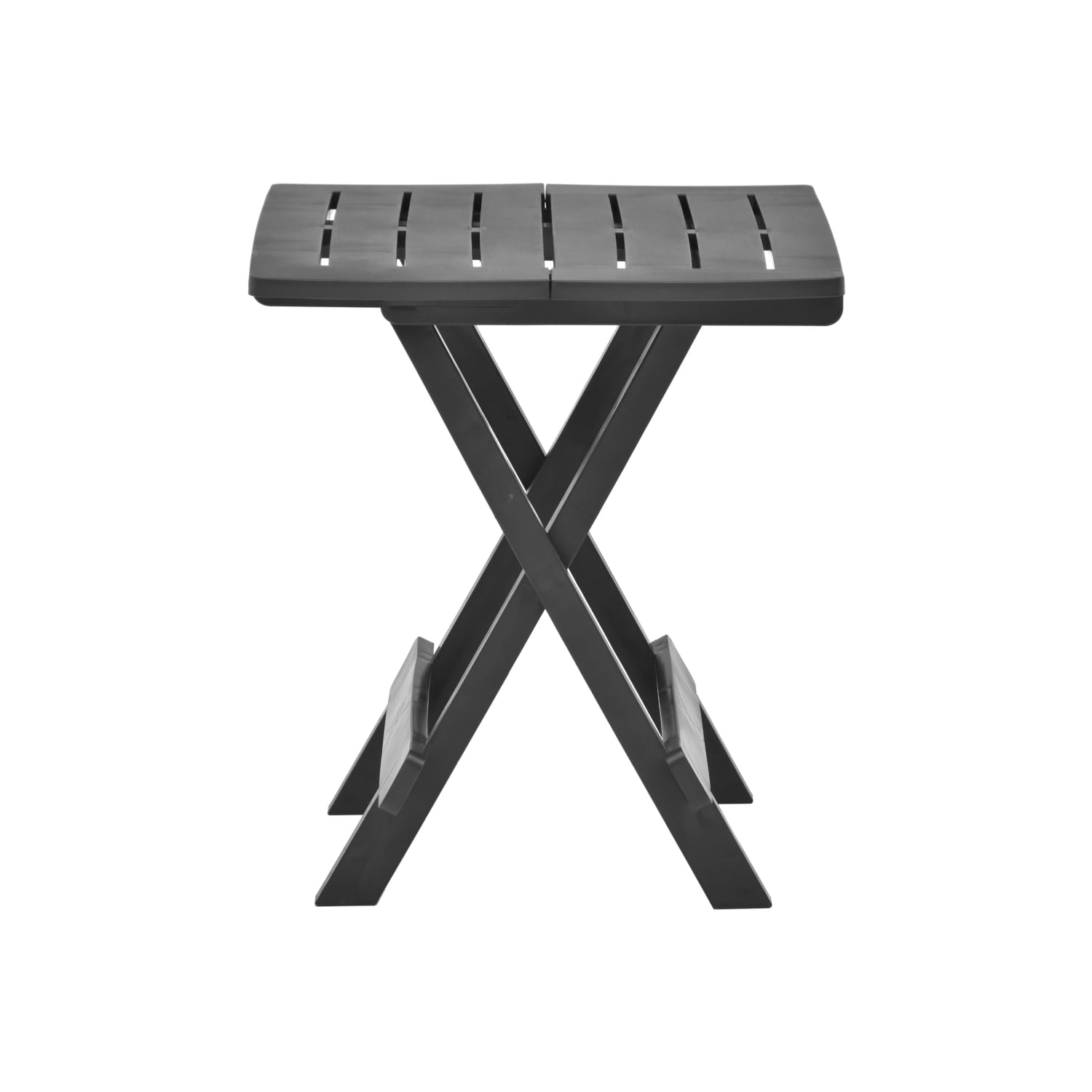 vidaXL Folding Patio Table Anthracite 17.7"x16.9"x19.7" Plastic