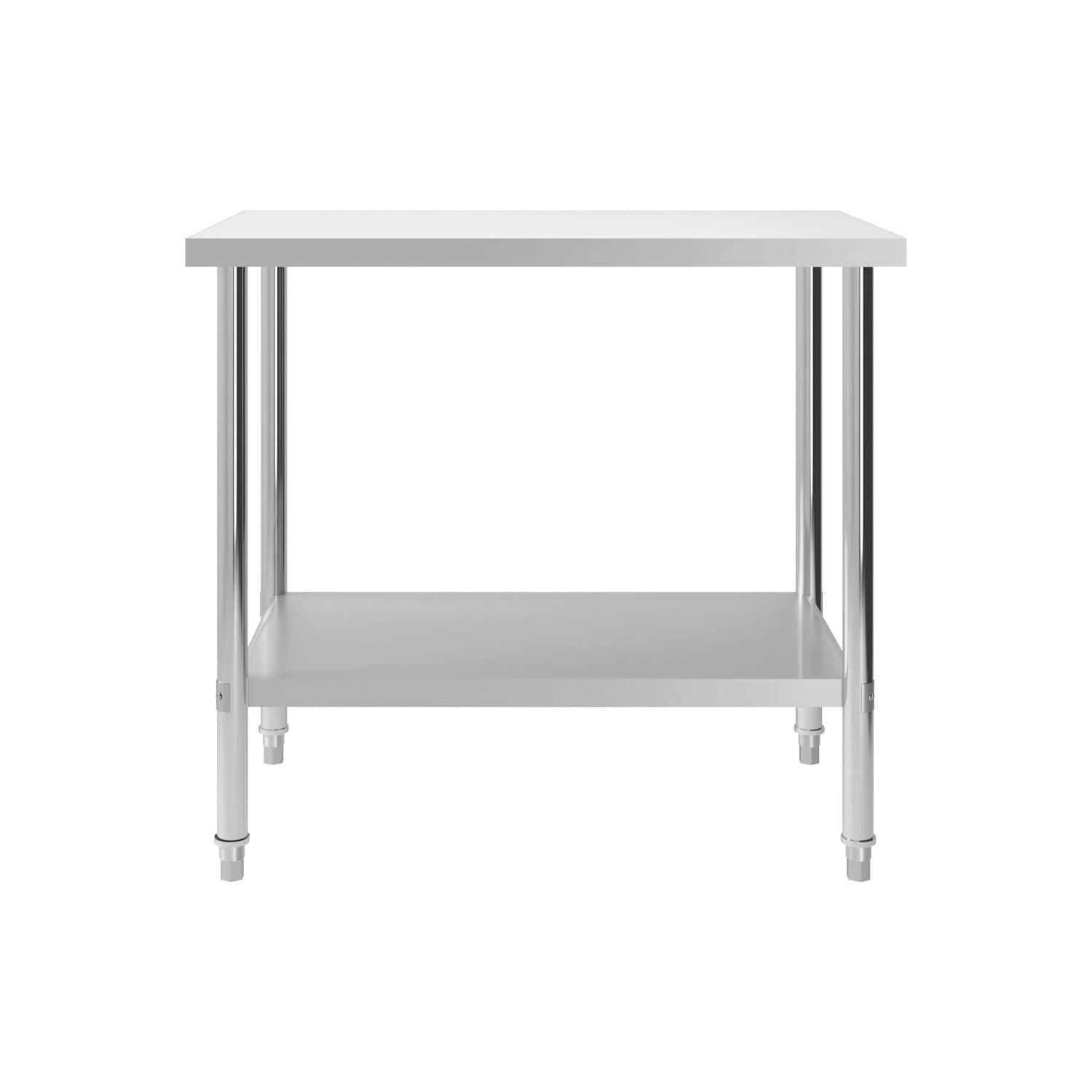 Table de travail de cuisine VidaXL de 39.4 x 23,6 x 33,5 po, acier inoxydable