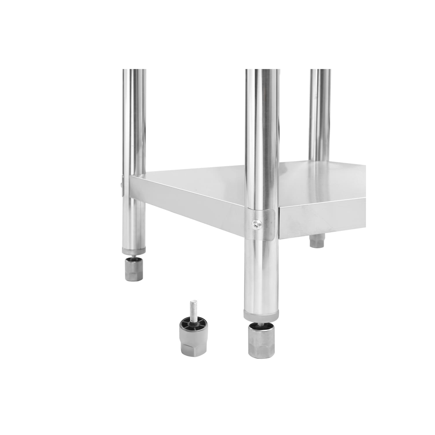Table de travail de cuisine VidaXL de 39.4 x 23,6 x 33,5 po, acier inoxydable