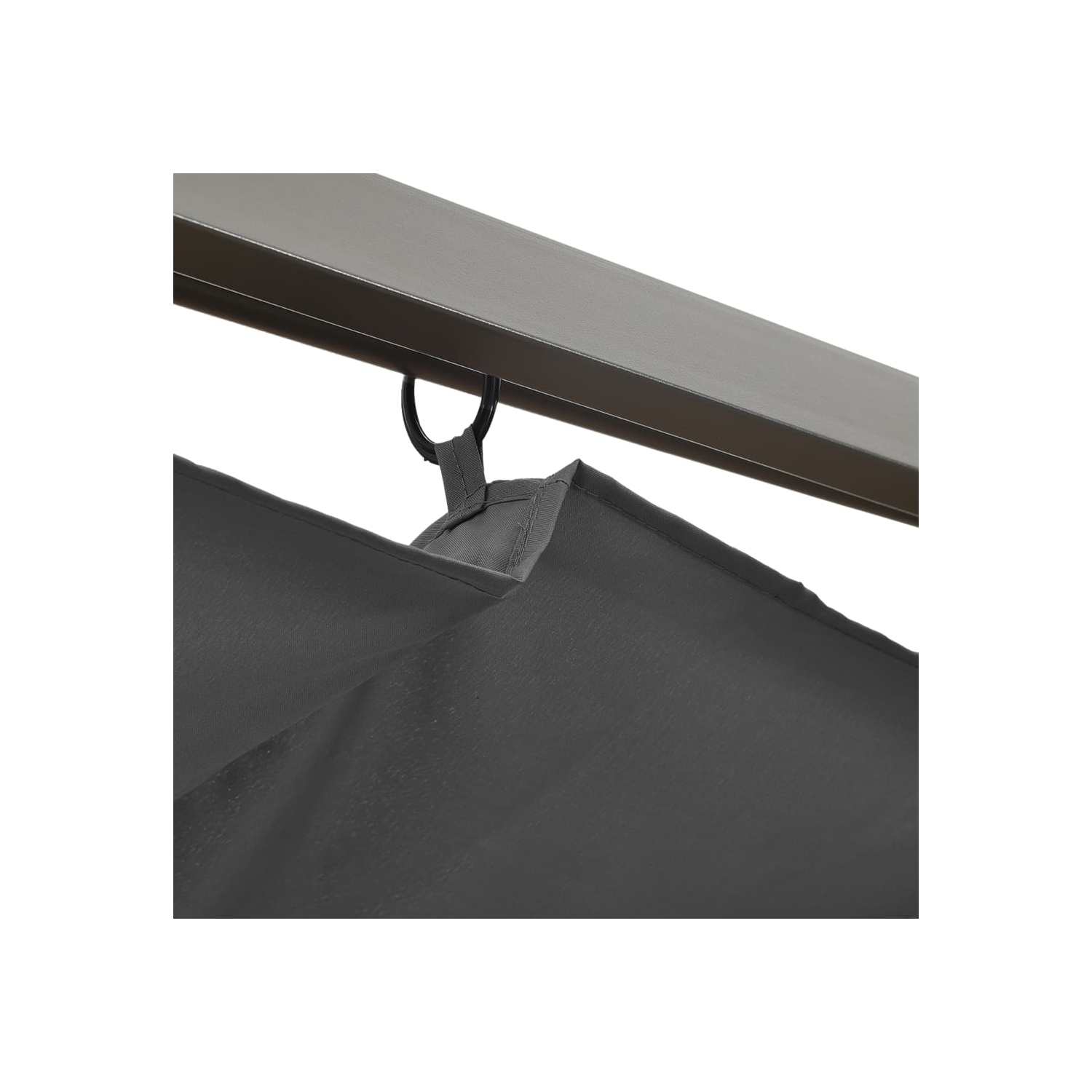 vidaXL Pergola with Retractable Roof Anthracite 118.1"x118.1" Steel 180 g/m?