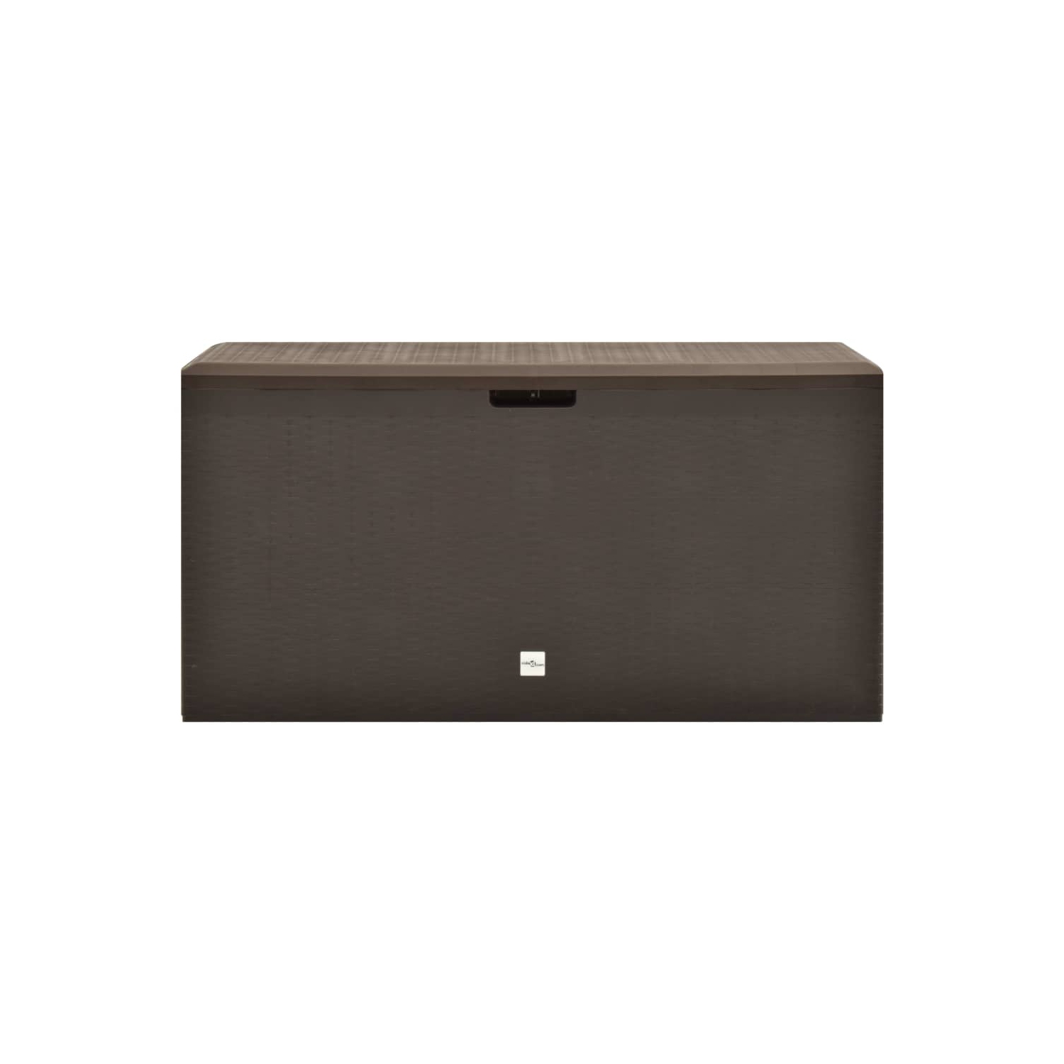 Boîte de rangement de terrasse VidaXL brune 44.9 x 18,5 x 23,6 po