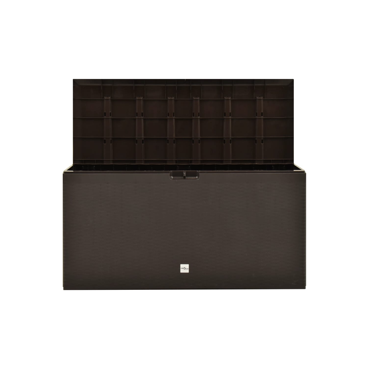 Boîte de rangement de terrasse VidaXL brune 44.9 x 18,5 x 23,6 po