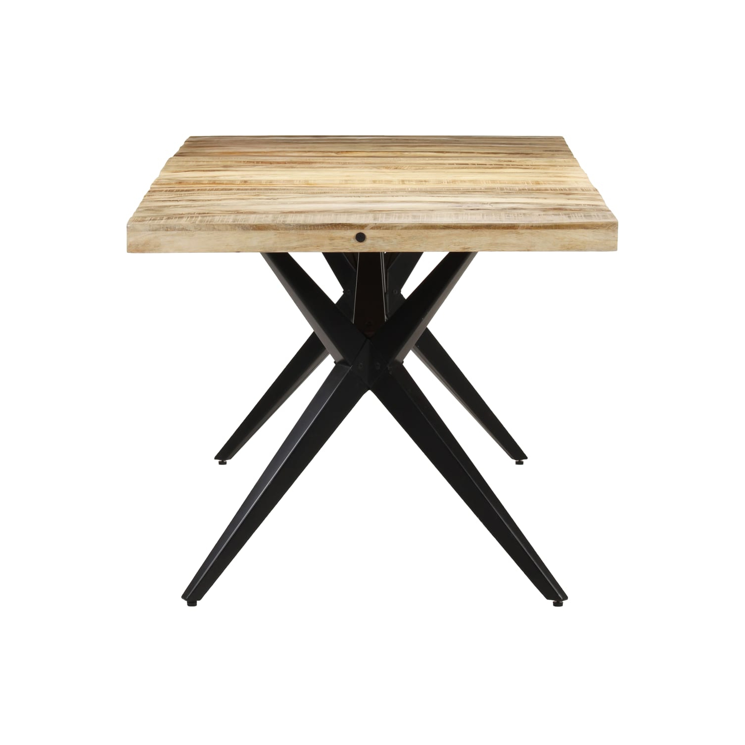 vidaXL Dining Table 63"x31.5"x29.9" Rough Mango Wood