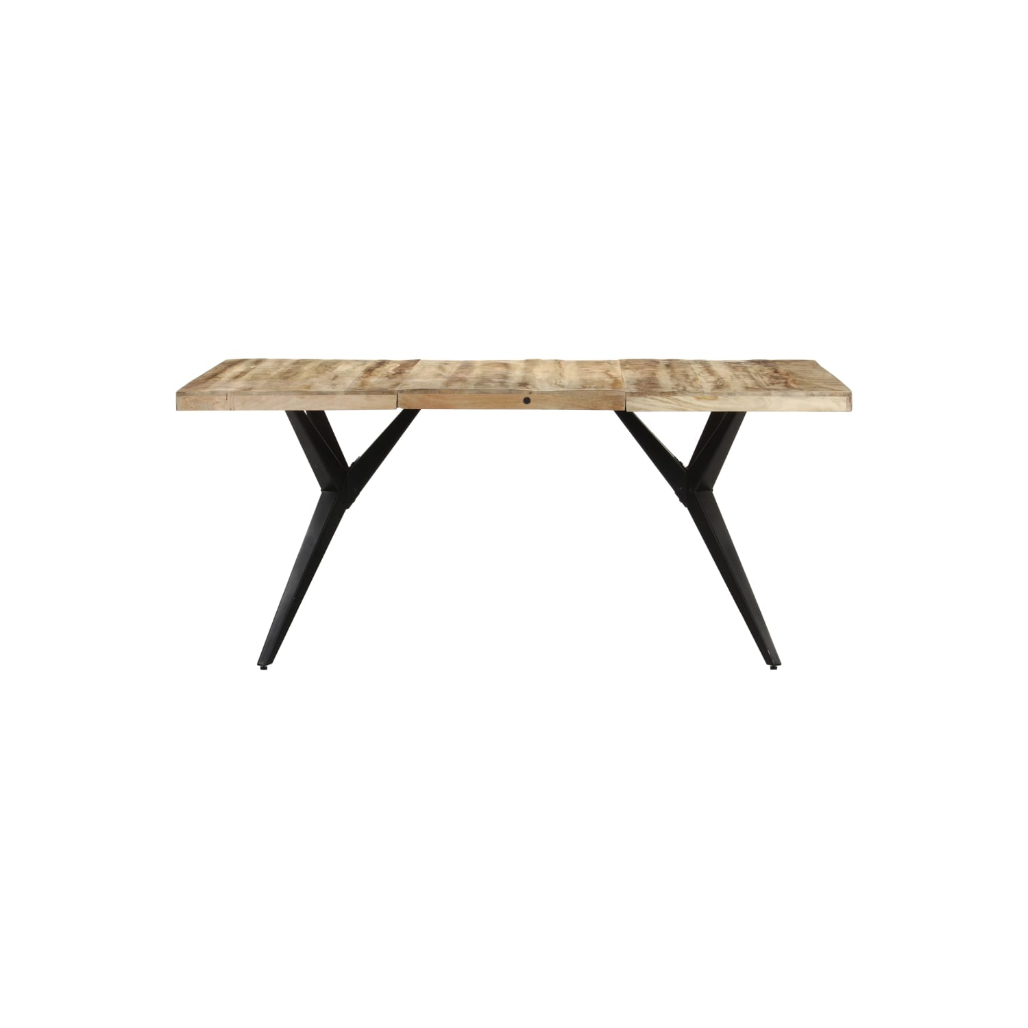 vidaXL Dining Table 63"x31.5"x29.9" Rough Mango Wood