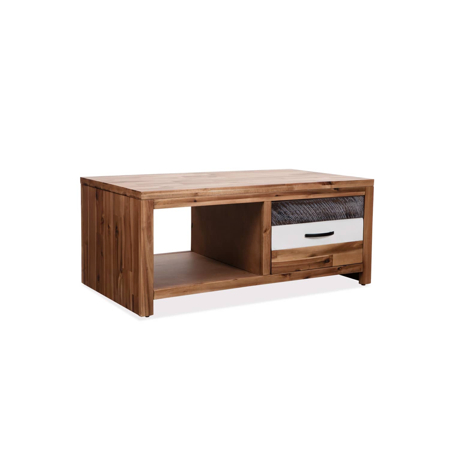 vidaXL Coffee Table Solid Acacia Wood 35.4"x19.7"x14.8"
