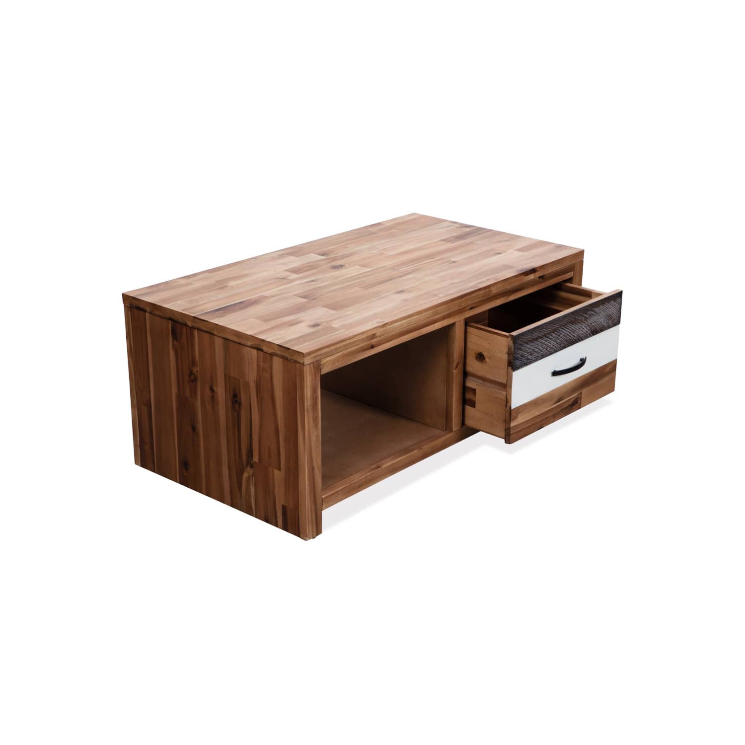 vidaXL Coffee Table Solid Acacia Wood 35.4"x19.7"x14.8"