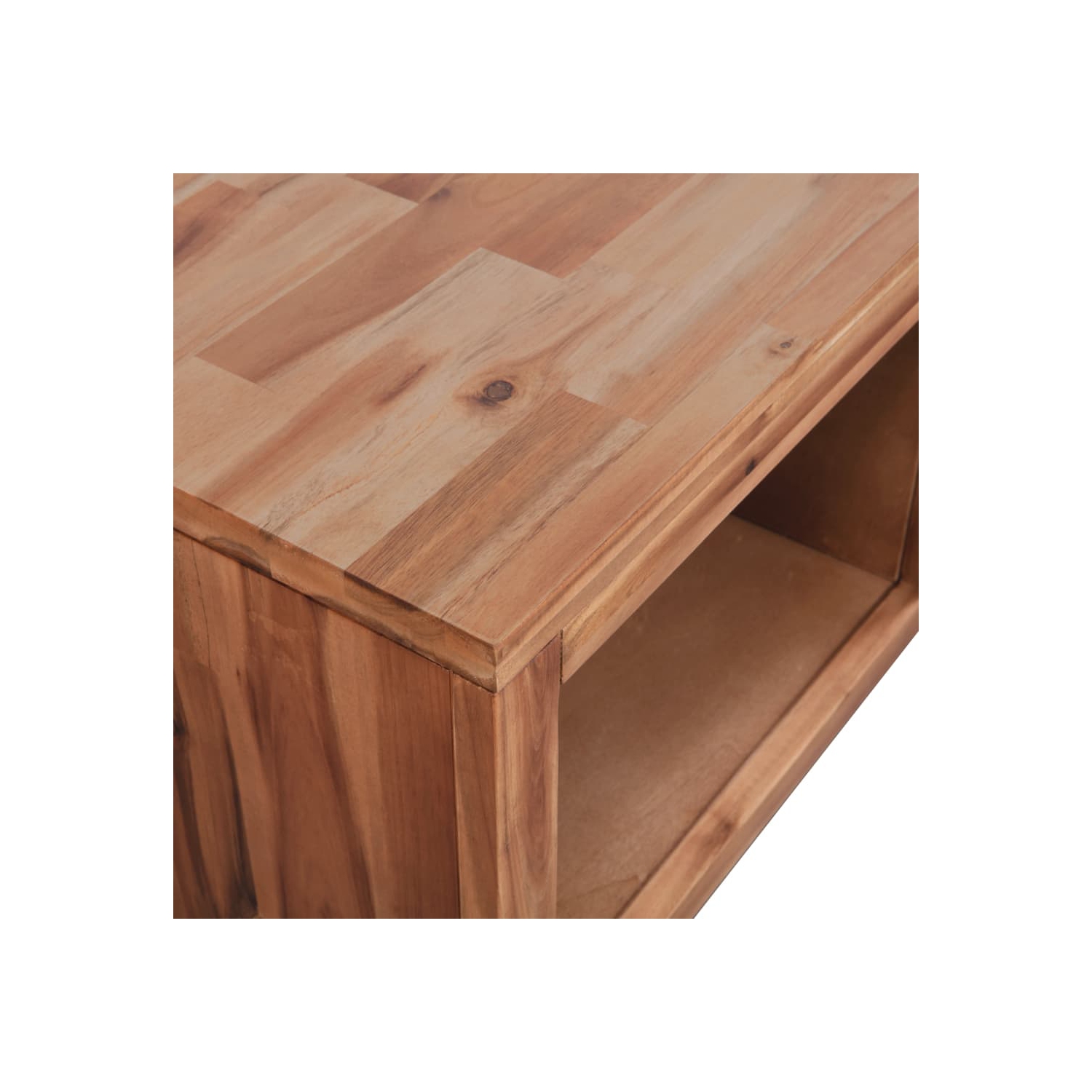 vidaXL Coffee Table Solid Acacia Wood 35.4"x19.7"x14.8"